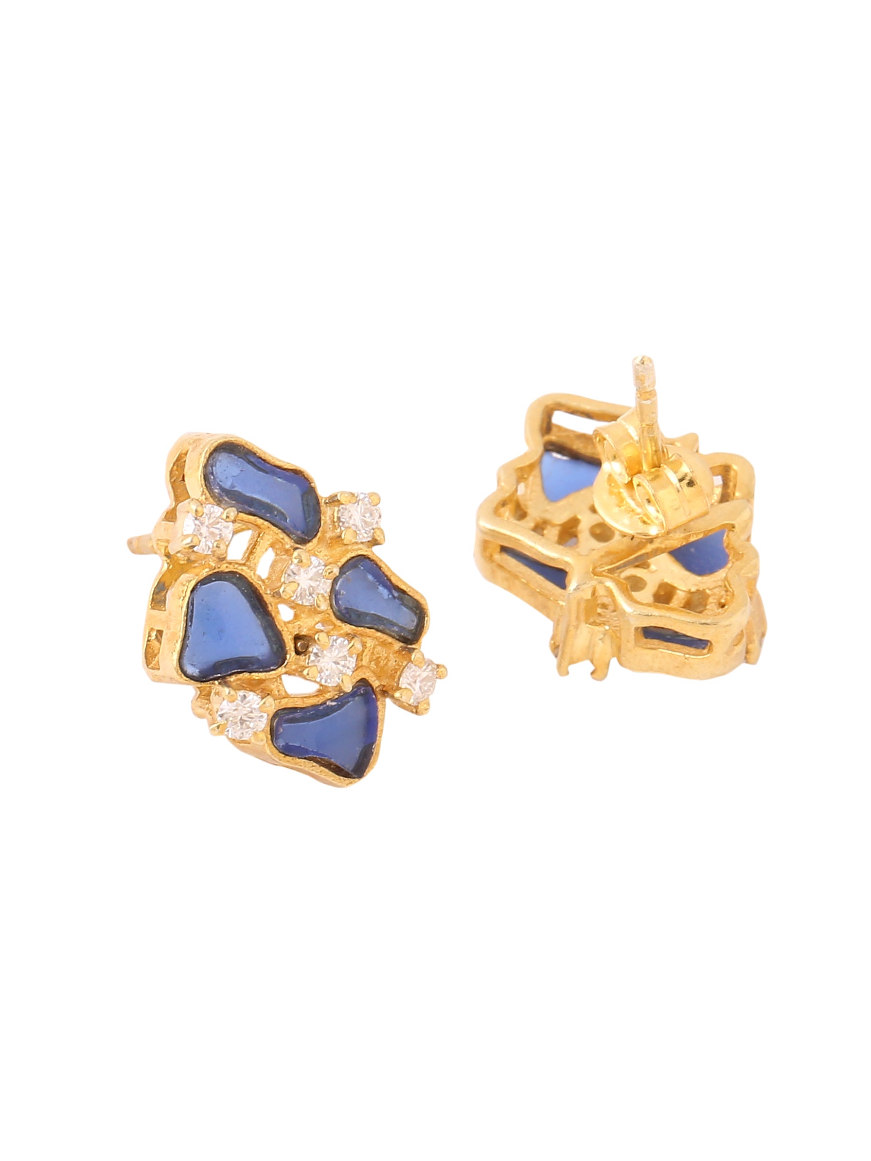 Immaterial Charm Gold-Plated Earrings