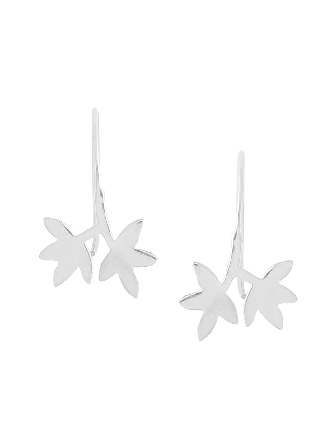 Silver Blossom: 925 Sterling Floral Earring