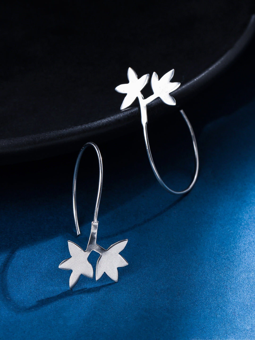 Silver Blossom: 925 Sterling Floral Earring