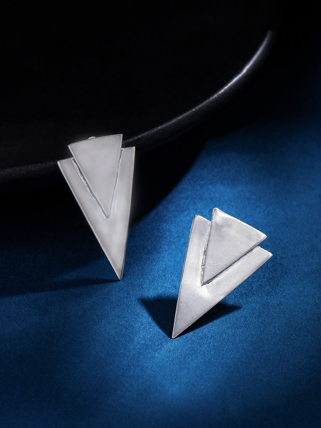 Silver Geometry: 925 Sterling Geometric Earring