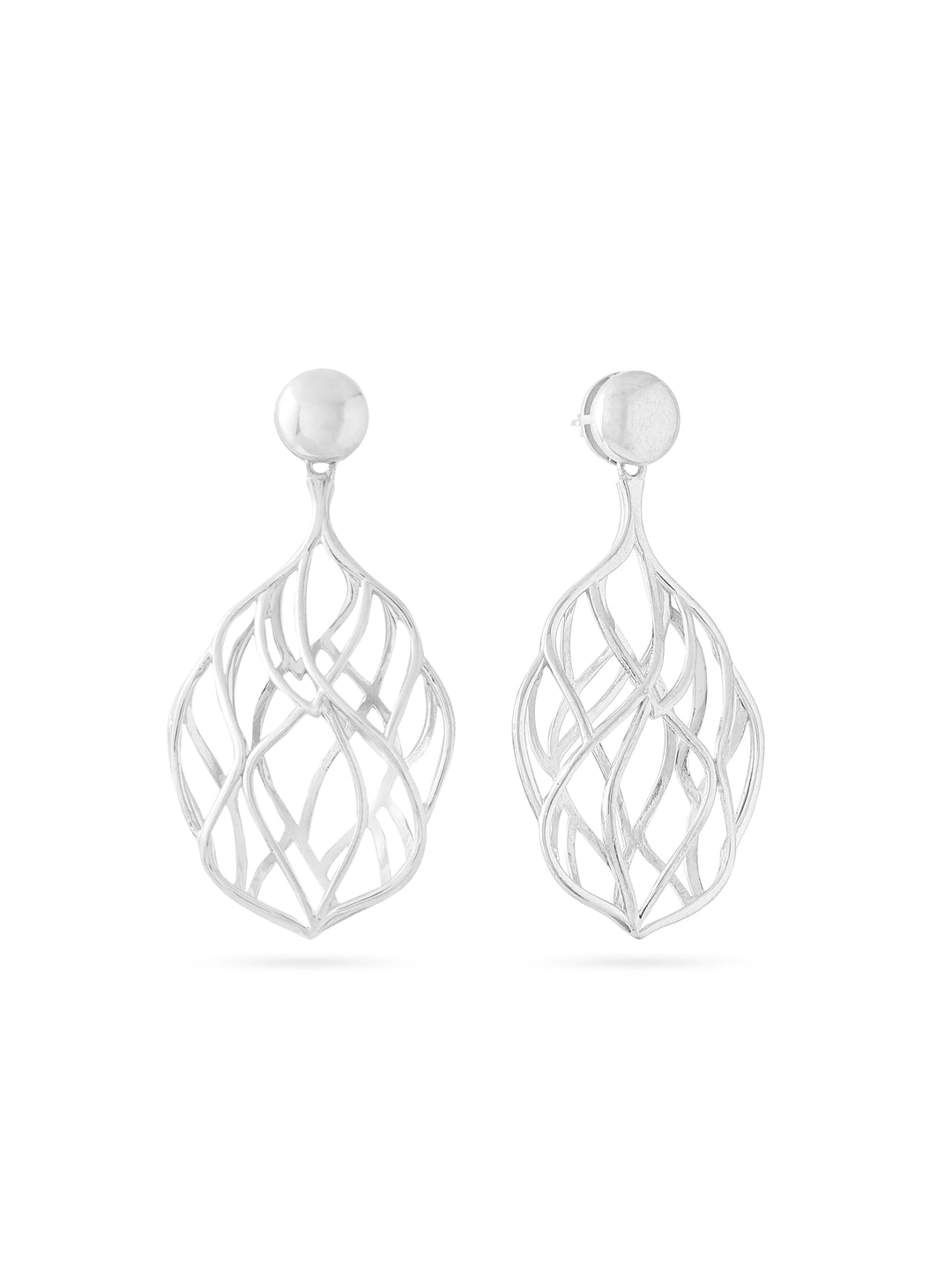 925 Sterling Silver Nature's Inspired Lumina Collection Earrings