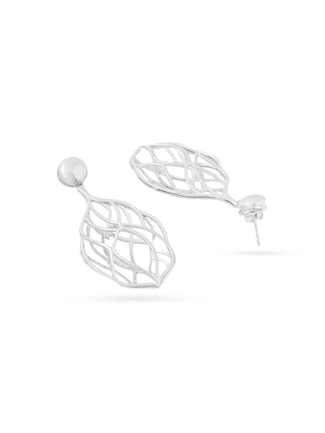 925 Sterling Silver Nature's Inspired Lumina Collection Earrings