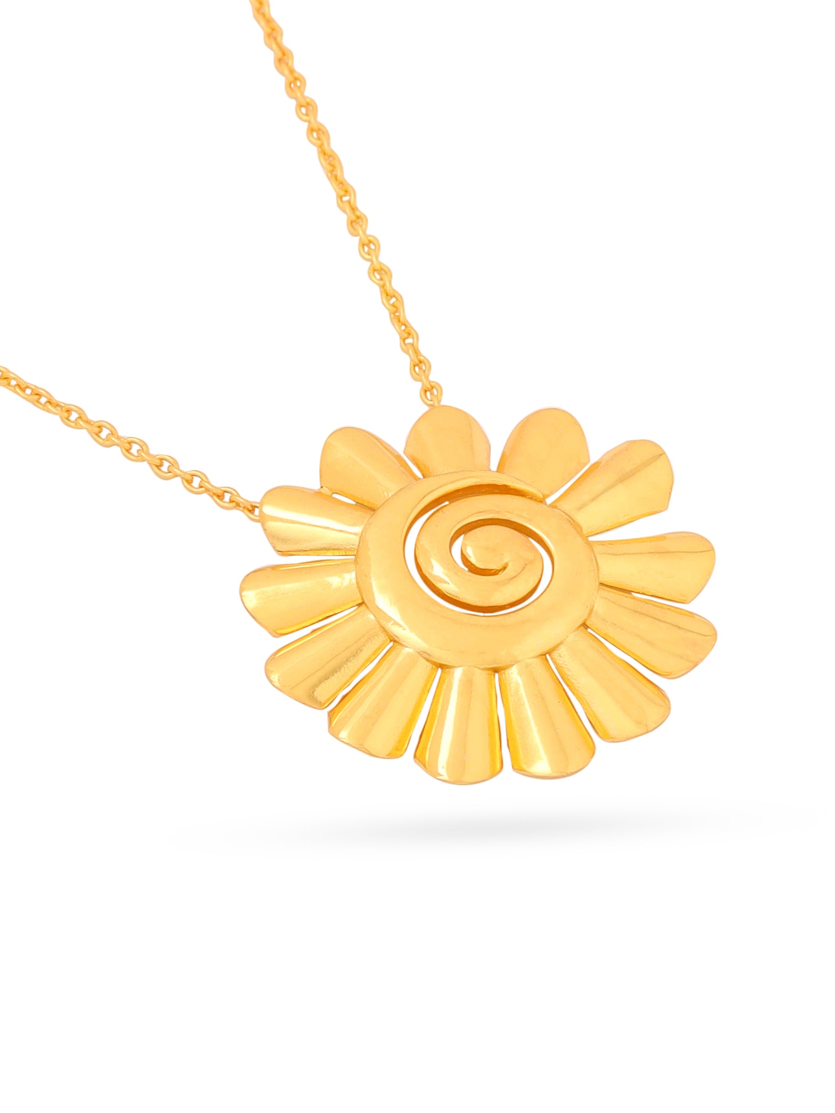 24K Gold Plated Blossom Lumina Collection Pendant