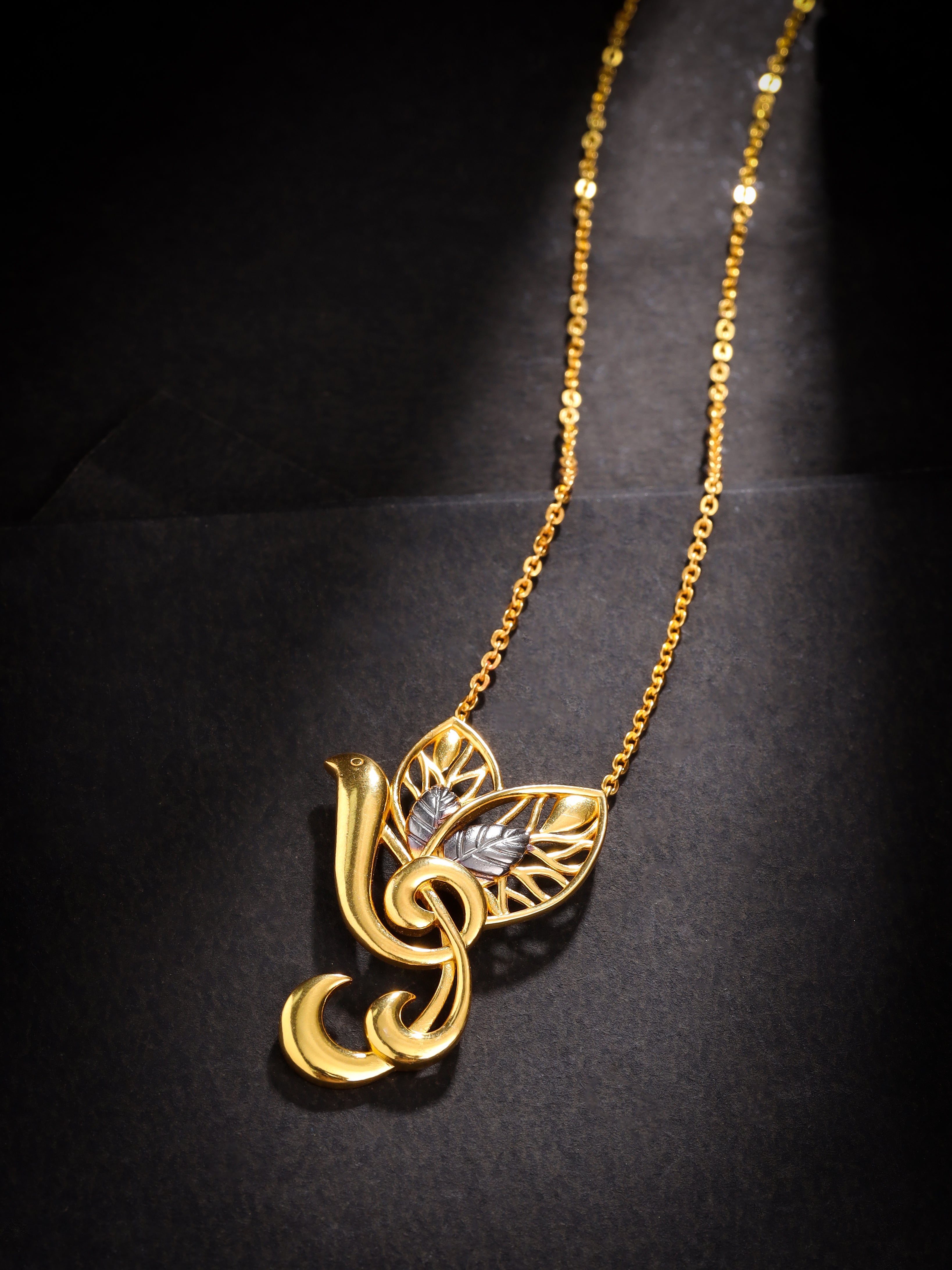 24K Gold Plated Musical Signs Lumina Collection Pendant