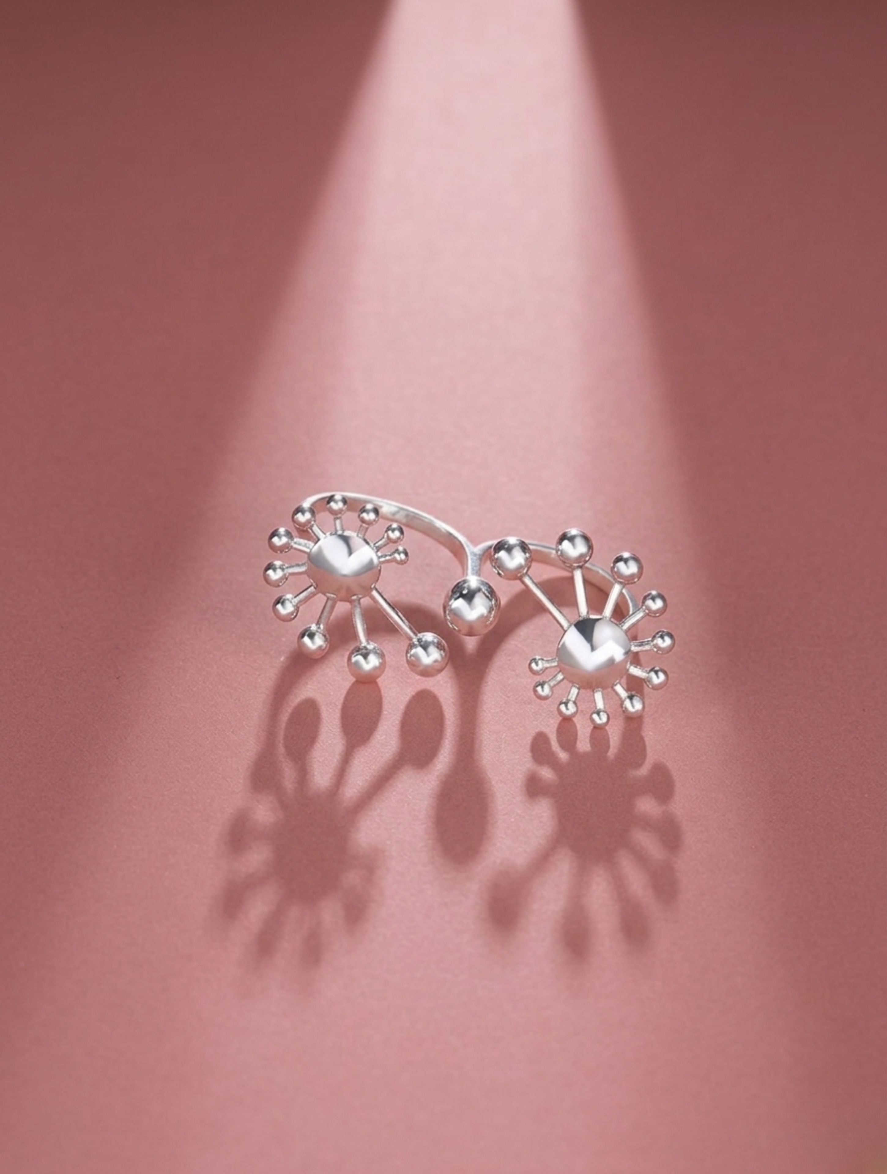 Rhodium Natural Lumina 925 Sterling Silver Ring For Women