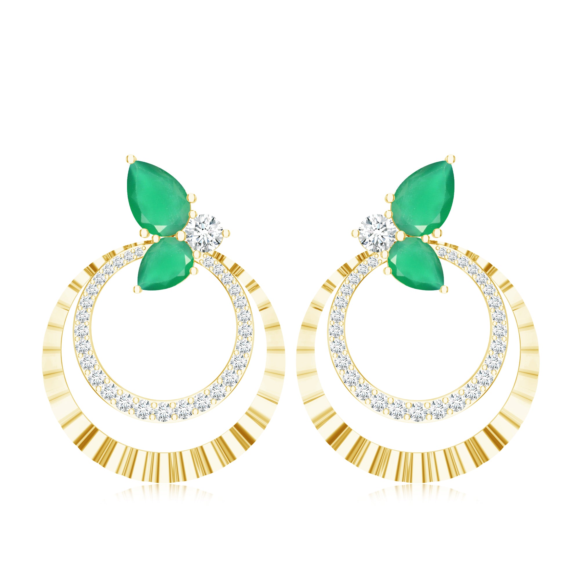 Eternal Radiance Karwa Chauth Earrings: Shine of Devotion