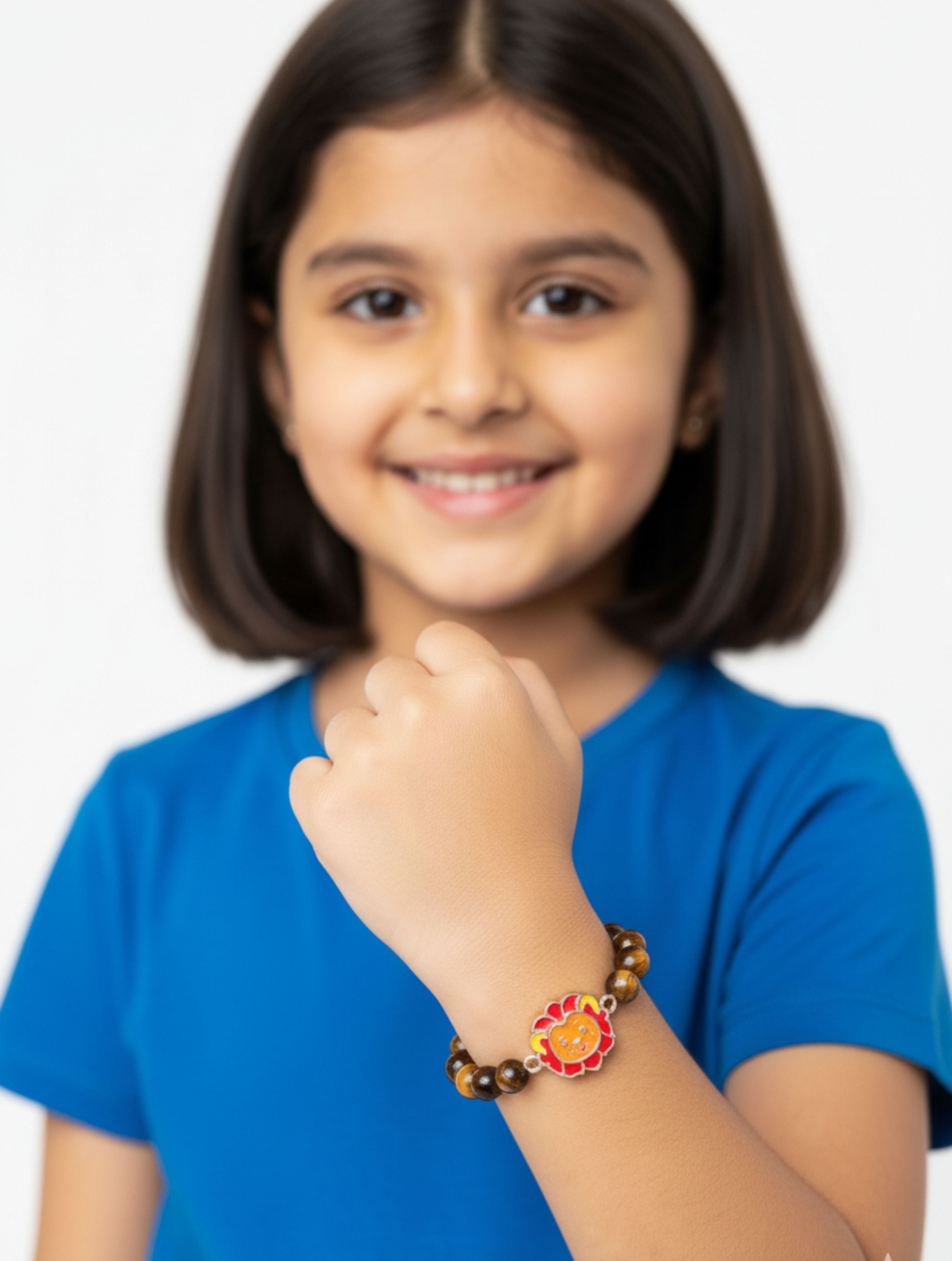 Colourful Lion Kid Bracelet Rakhi