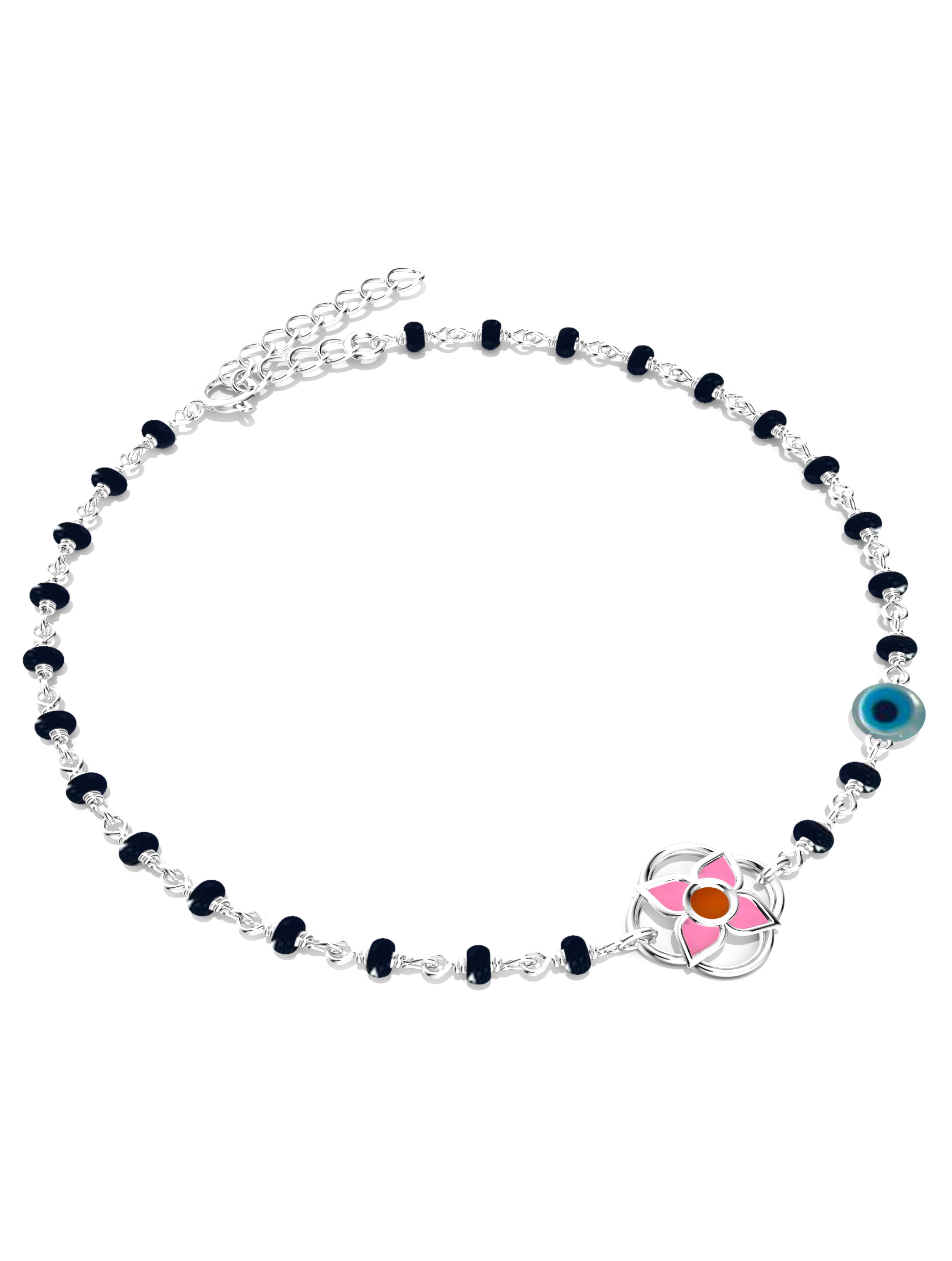 Floral Beaded Nazariya For Kids