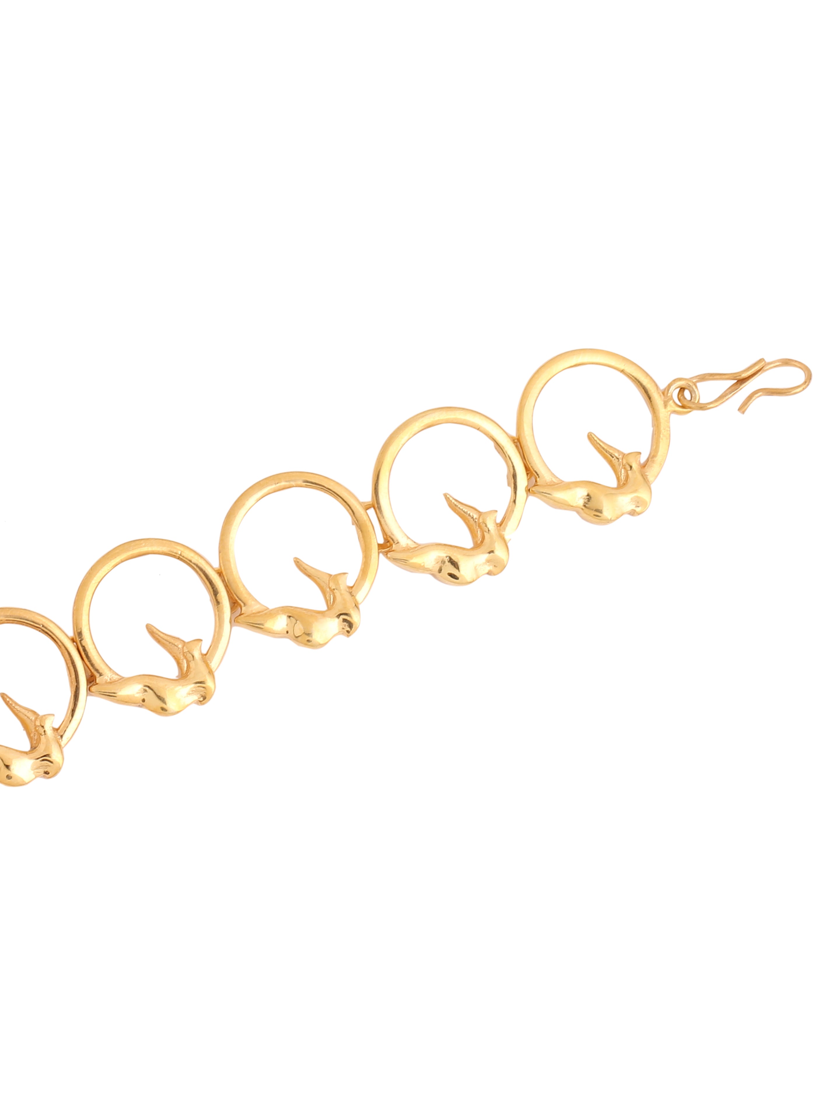 24K Gold-Plated Bird-Pattern Bracelet