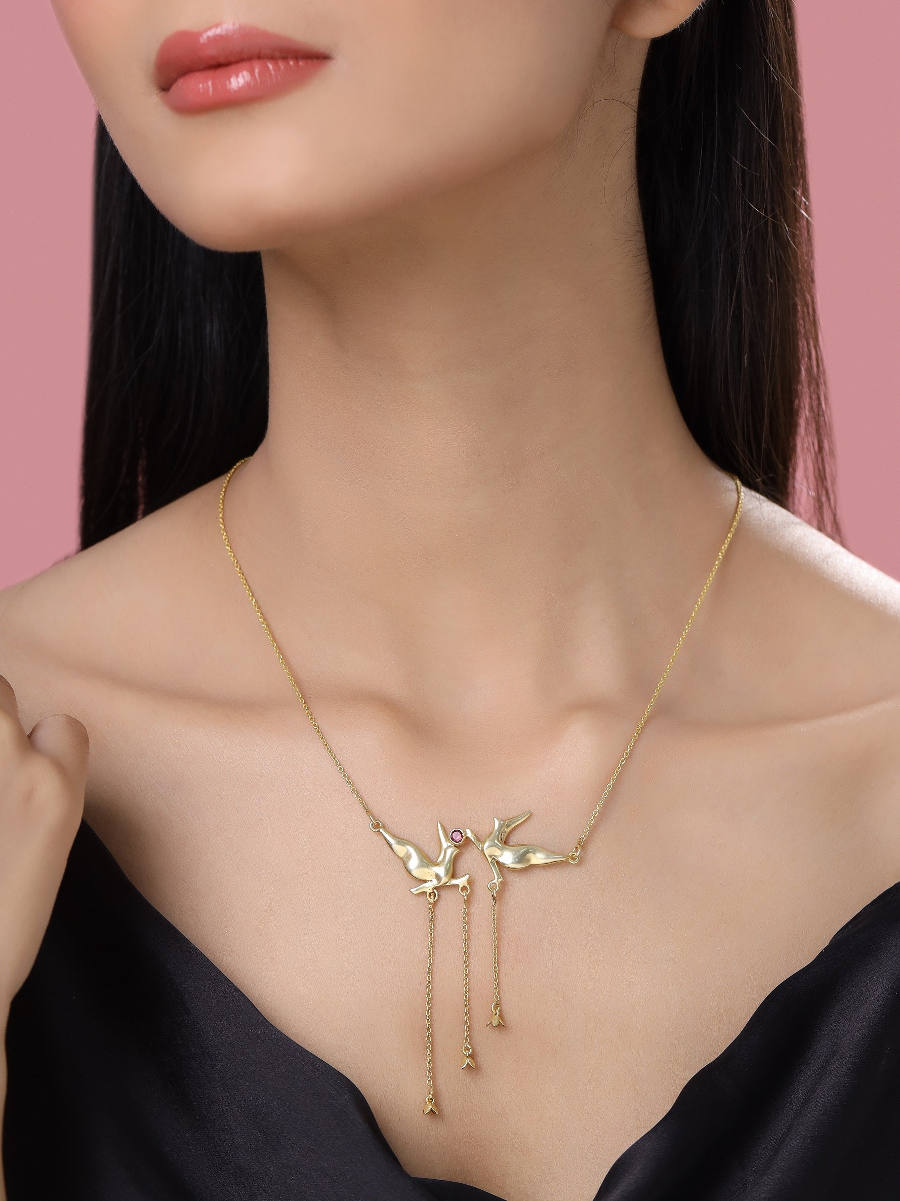 24K Gold-Plated Floral Necklace