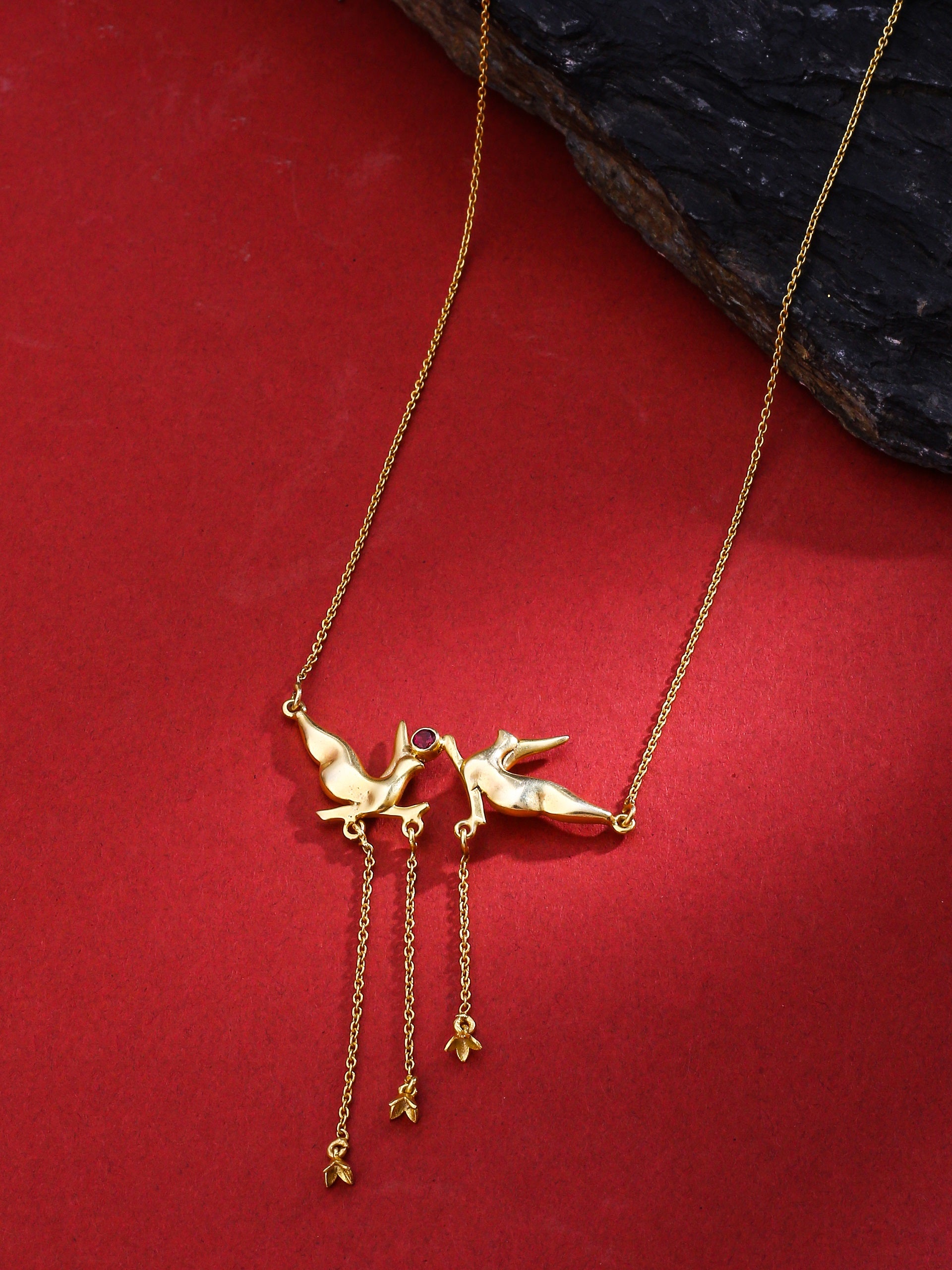 24K Gold-Plated Floral Necklace