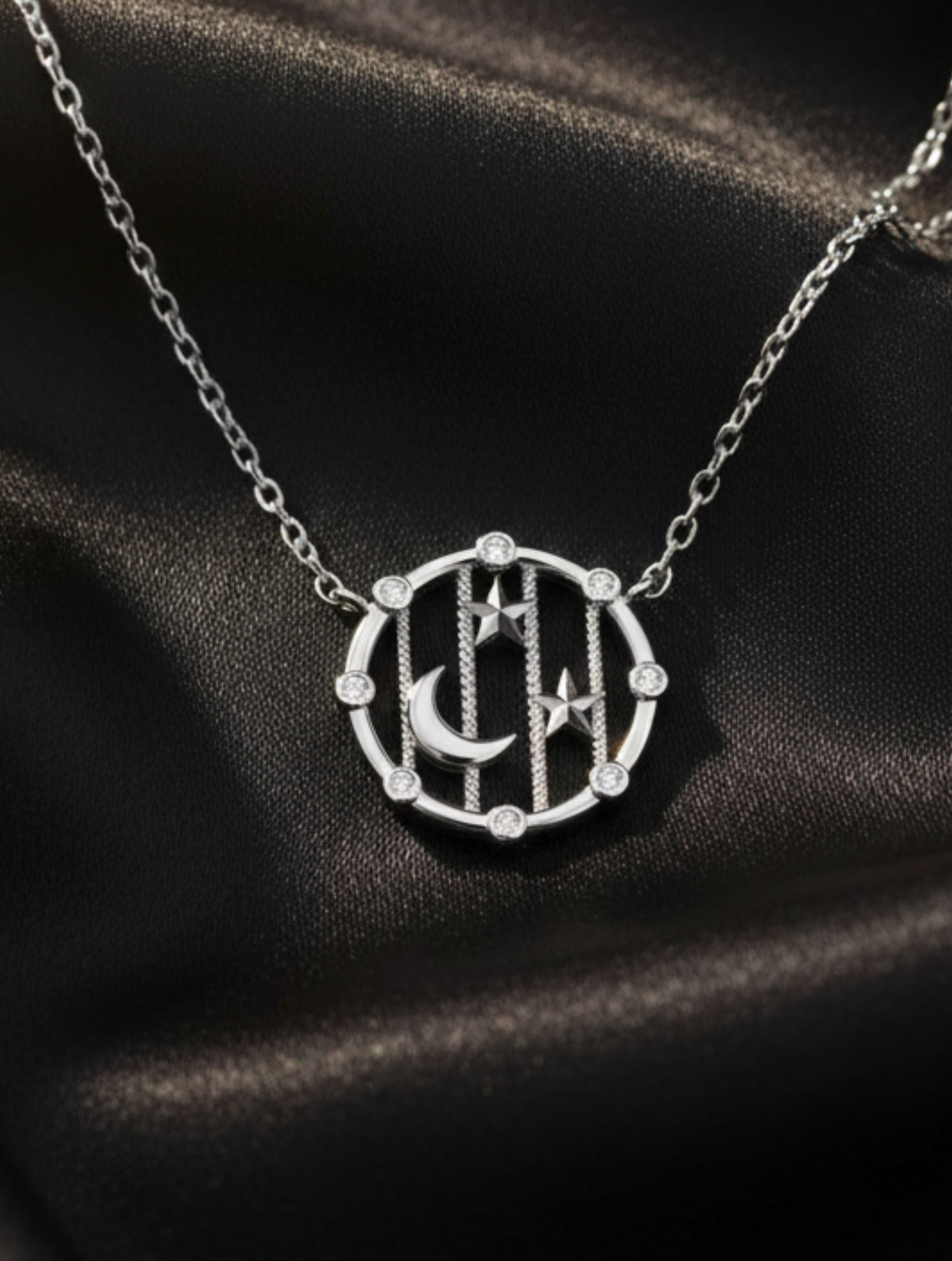 Circular Galaxy Pendant