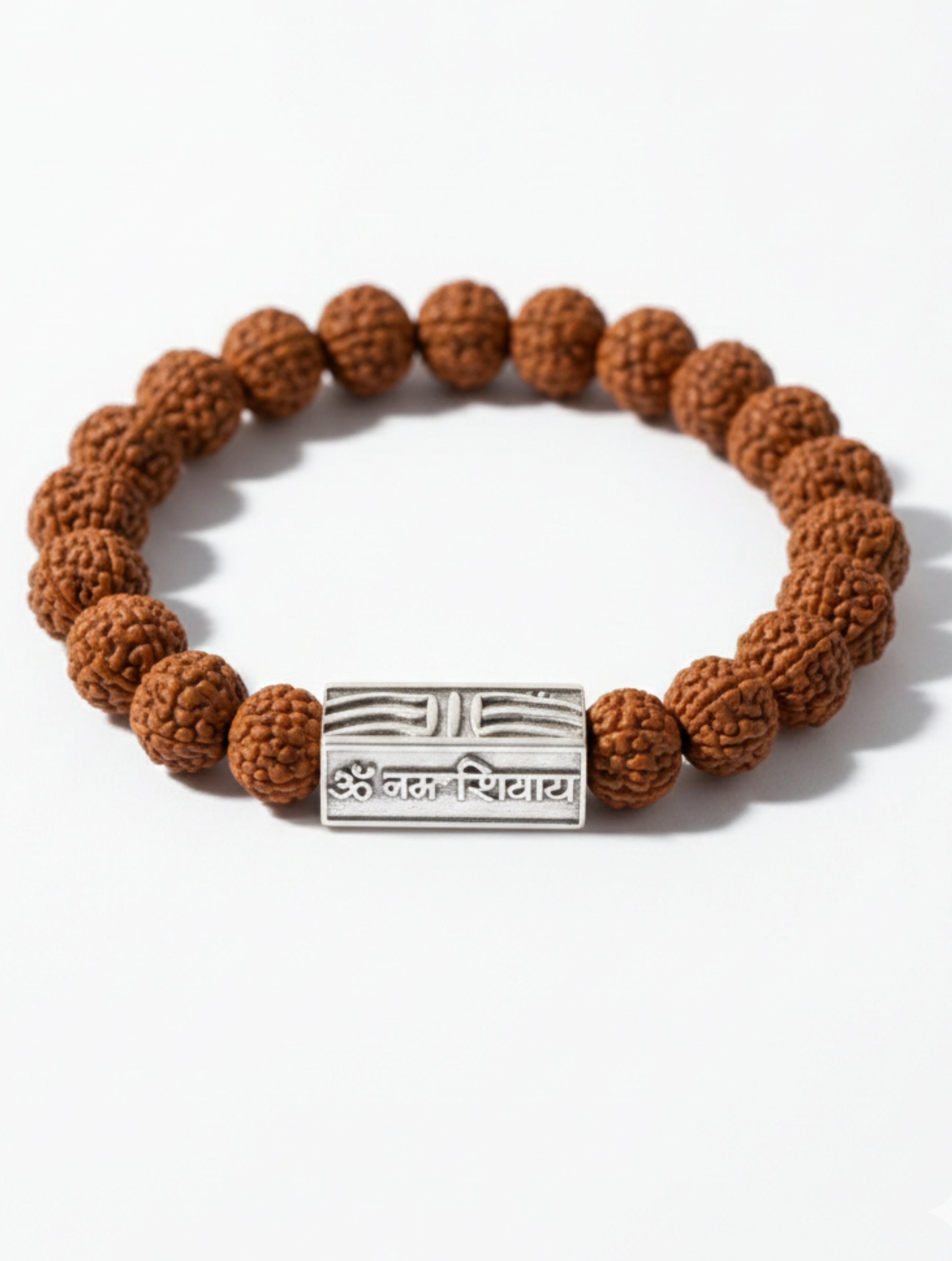 Sterling Silver Har Har Mahadev Bracelet