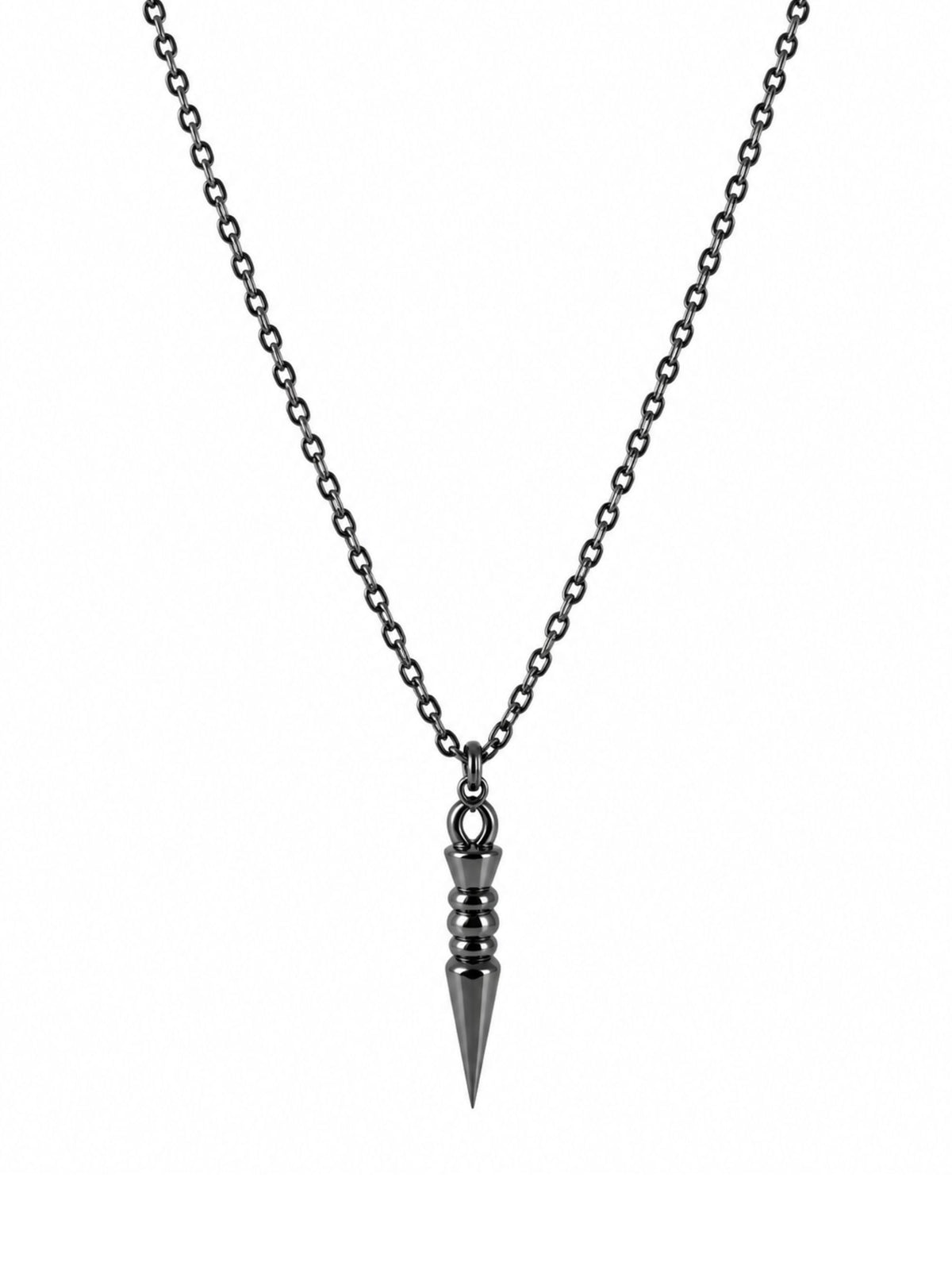 Arrowhead 925 Sterling Silver Black Rhodium Plating Pendant For Men