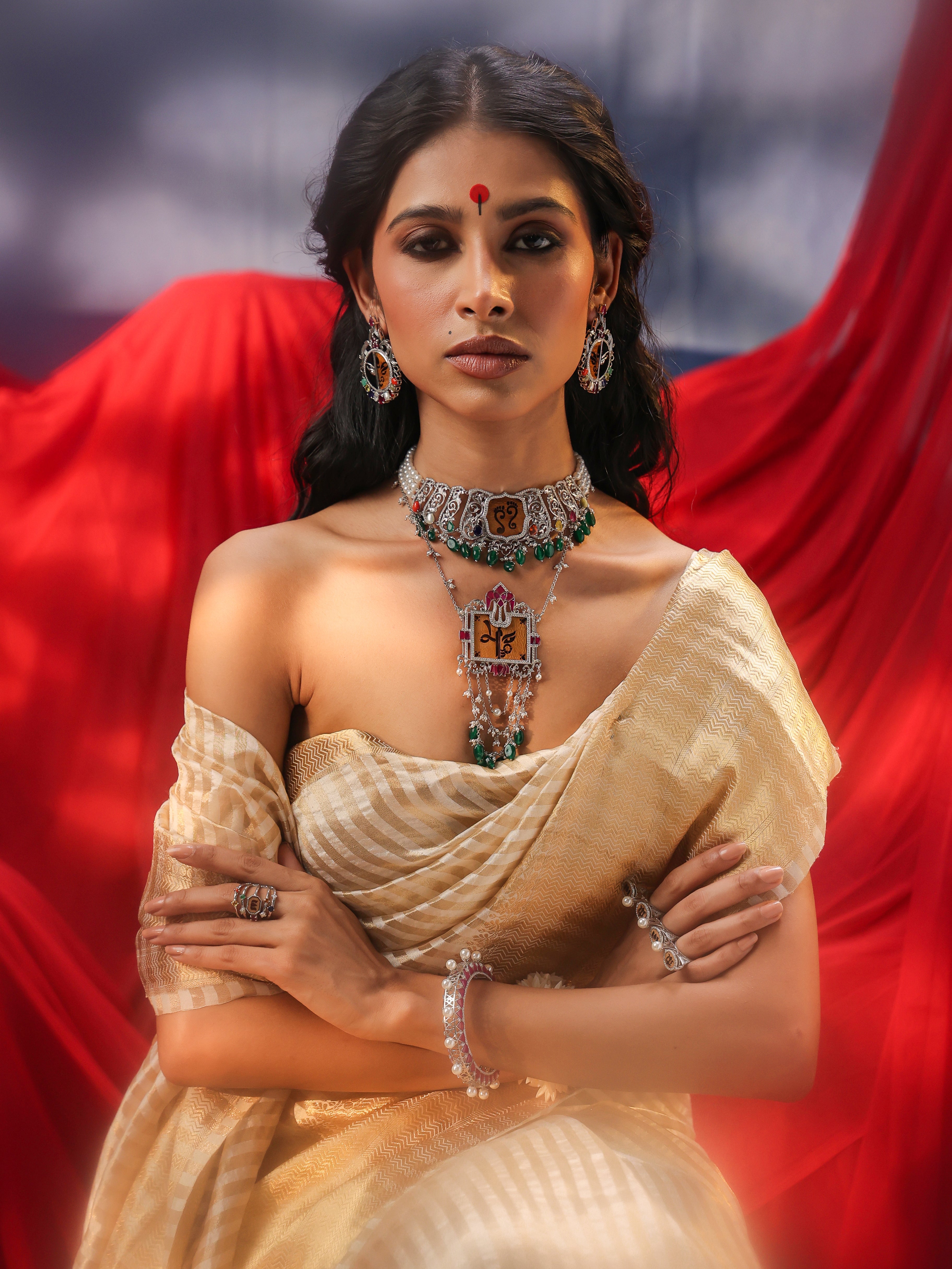 Maa Durga Necklace - Aadhira Collection