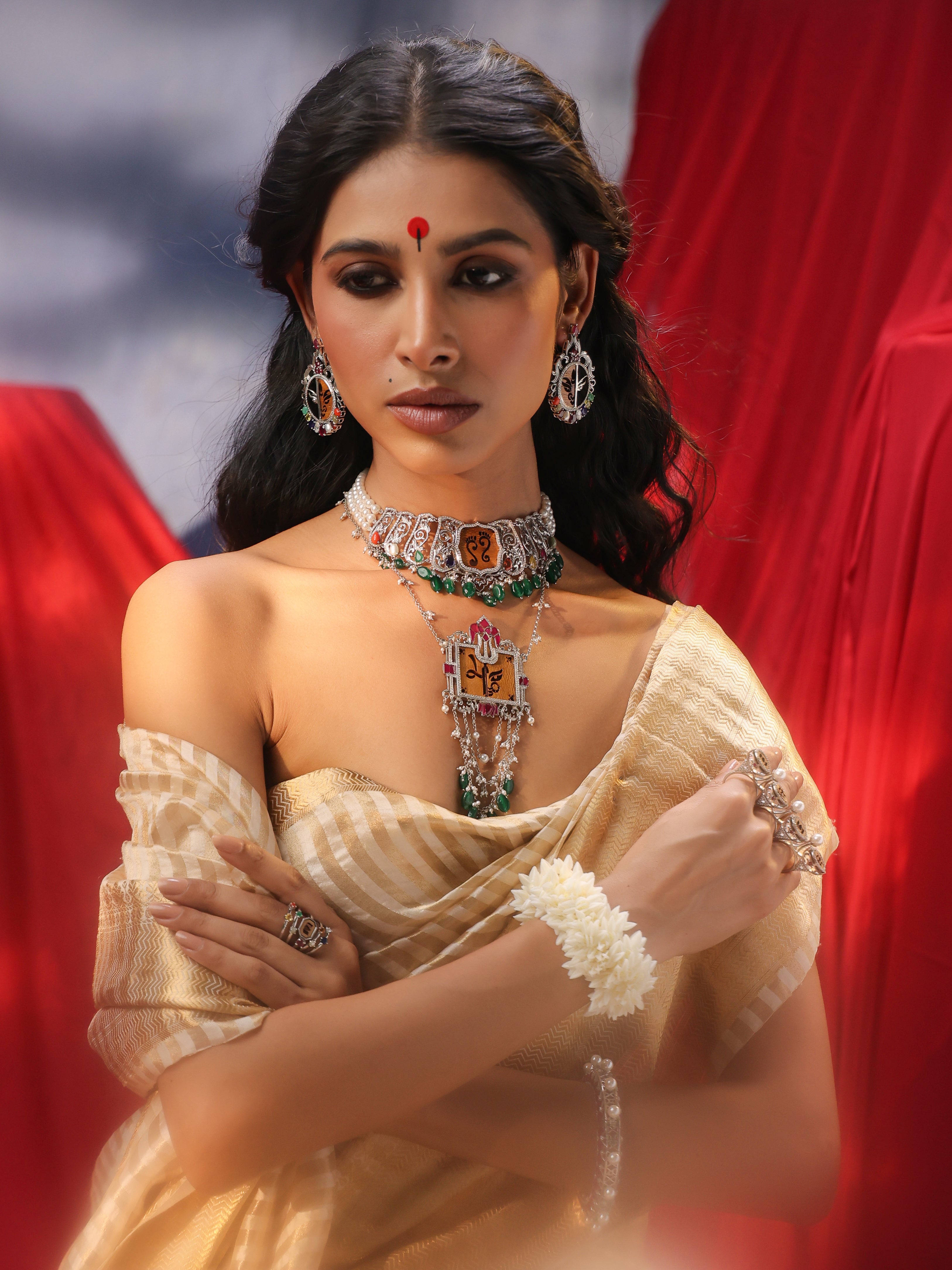 Maa Durga Necklace - Aadhira Collection