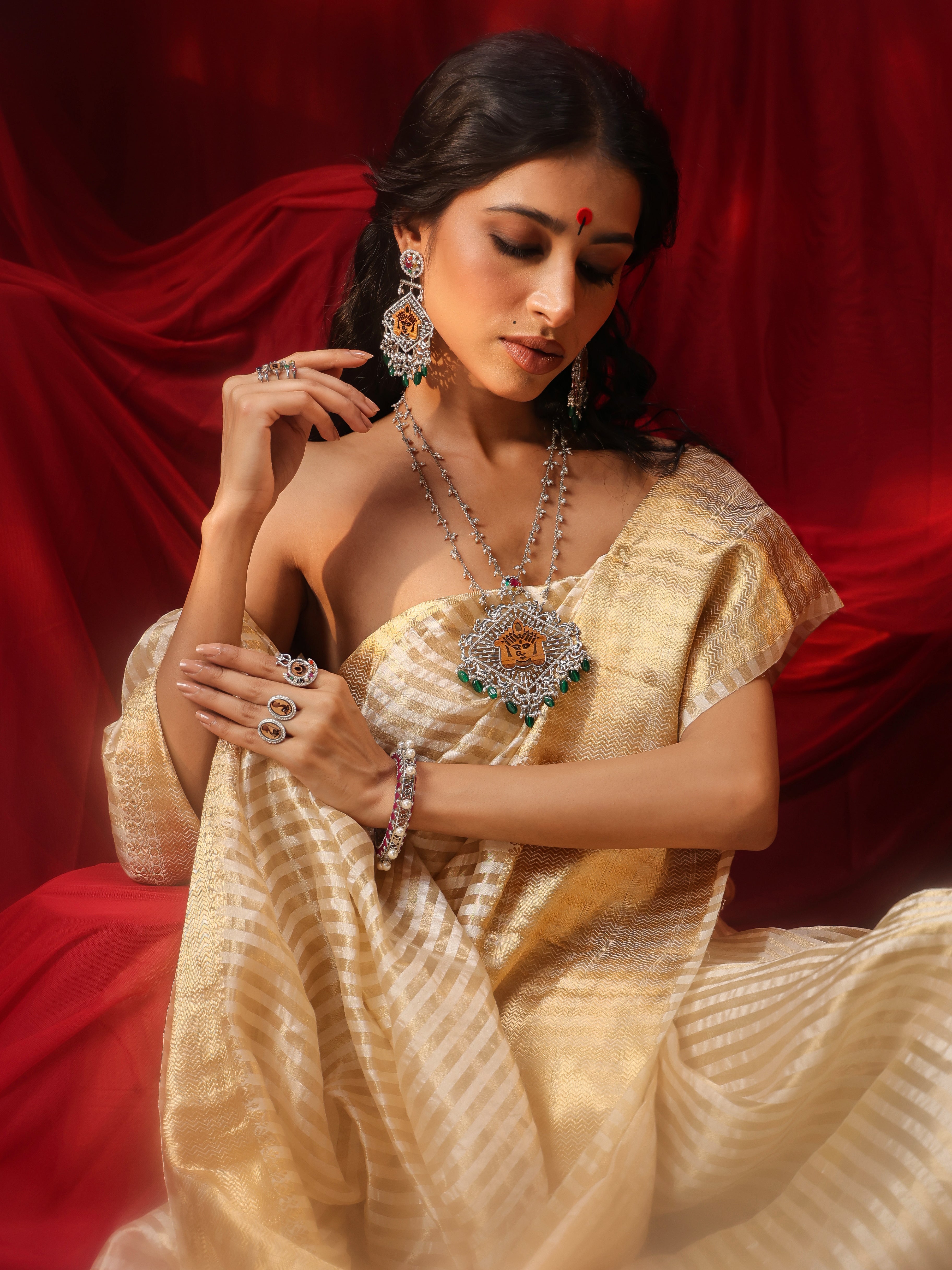 Durga Filigree Bangle - Aadhira Collection