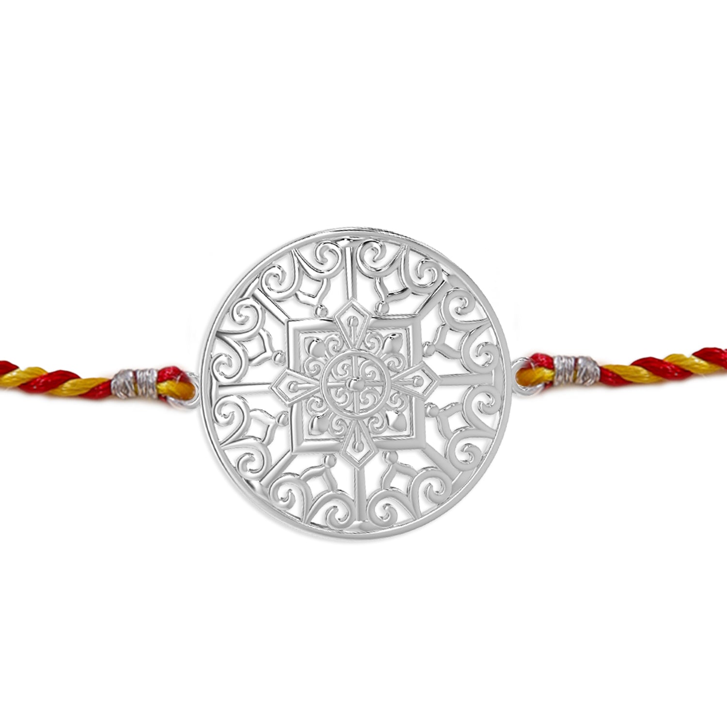 Buy Odisha Filigree Motif Silver Rakhi