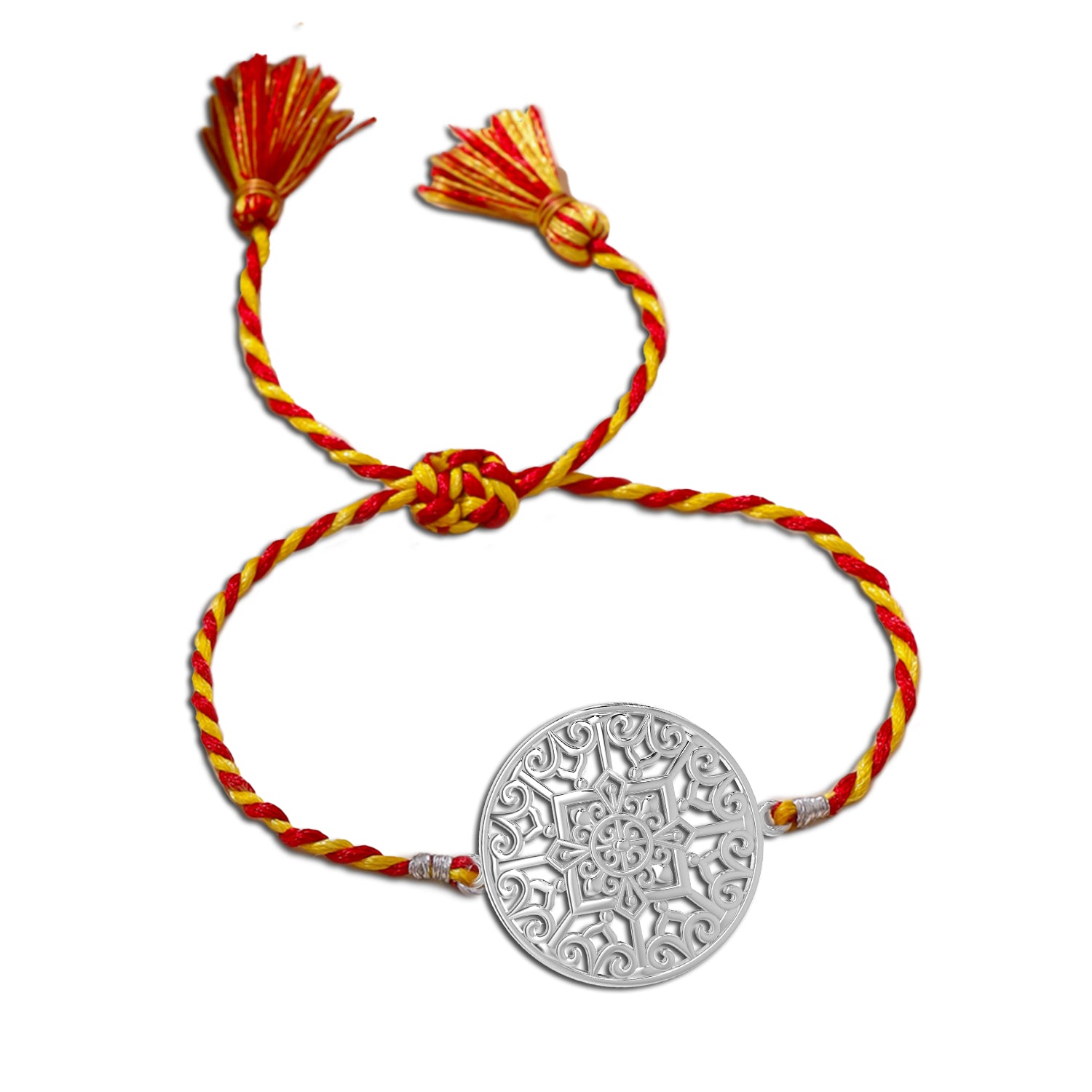 Buy Odisha Filigree Motif Silver Rakhi