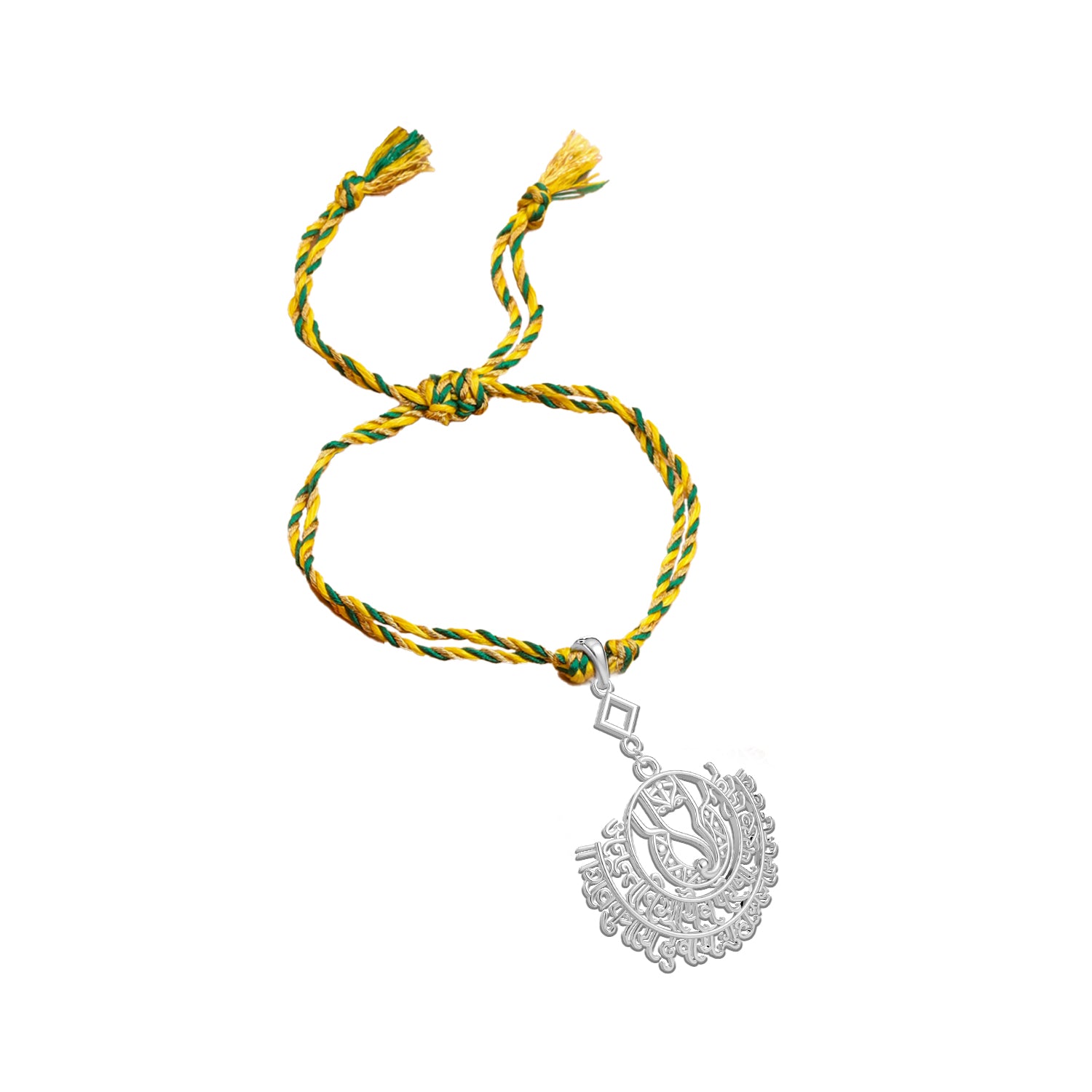 Shree Ganesh Lumba Silver Rakhi