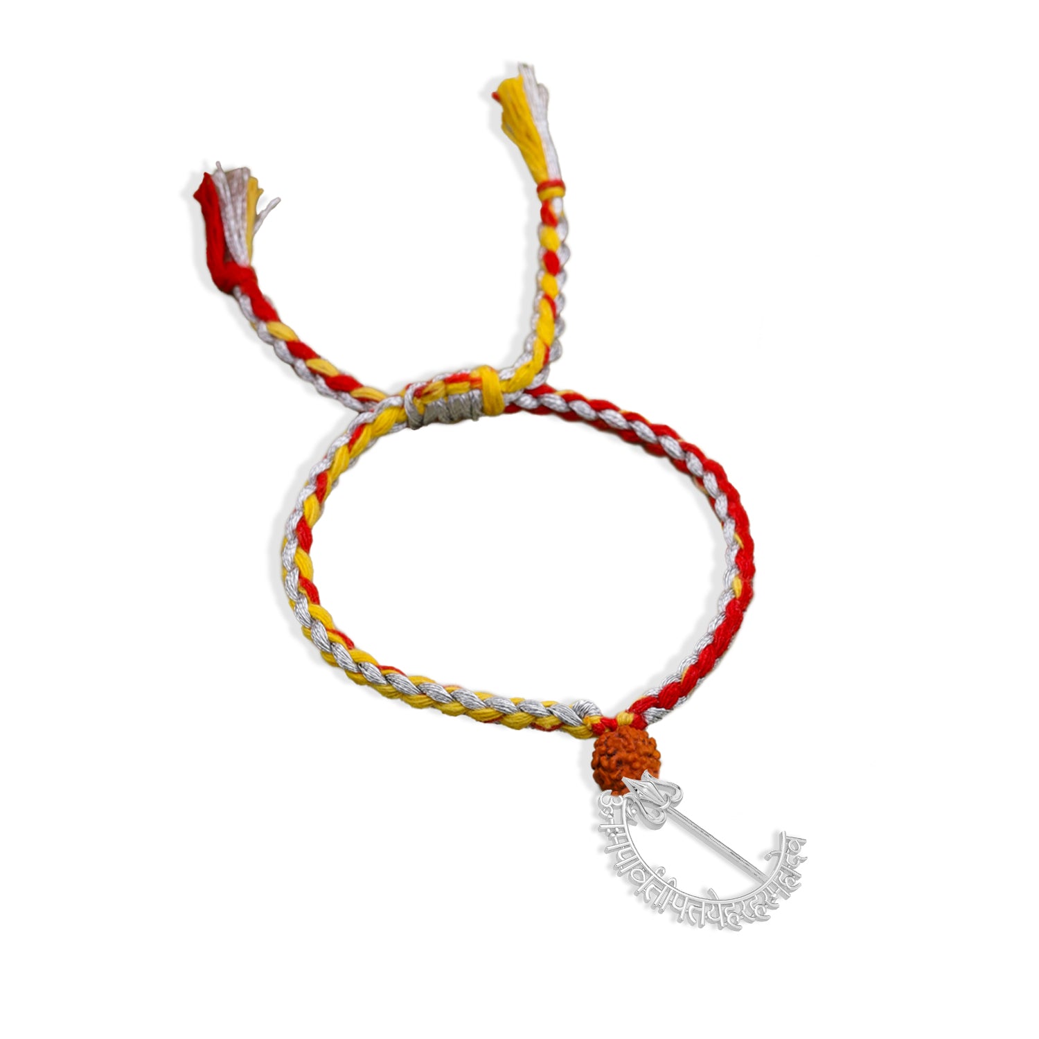 Mahadev Blessings Lumba Silver Rakhi