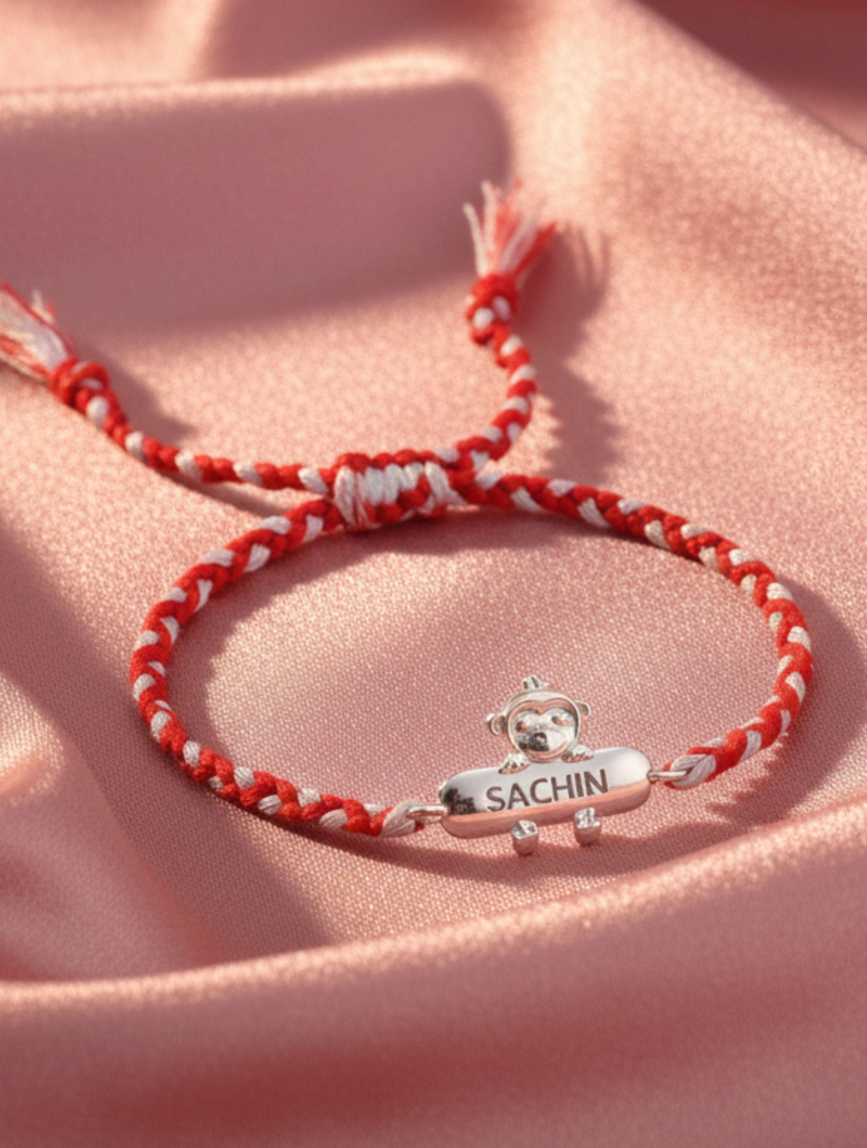 Baby Monkey Personalized Kids 925 Silver Bracelet