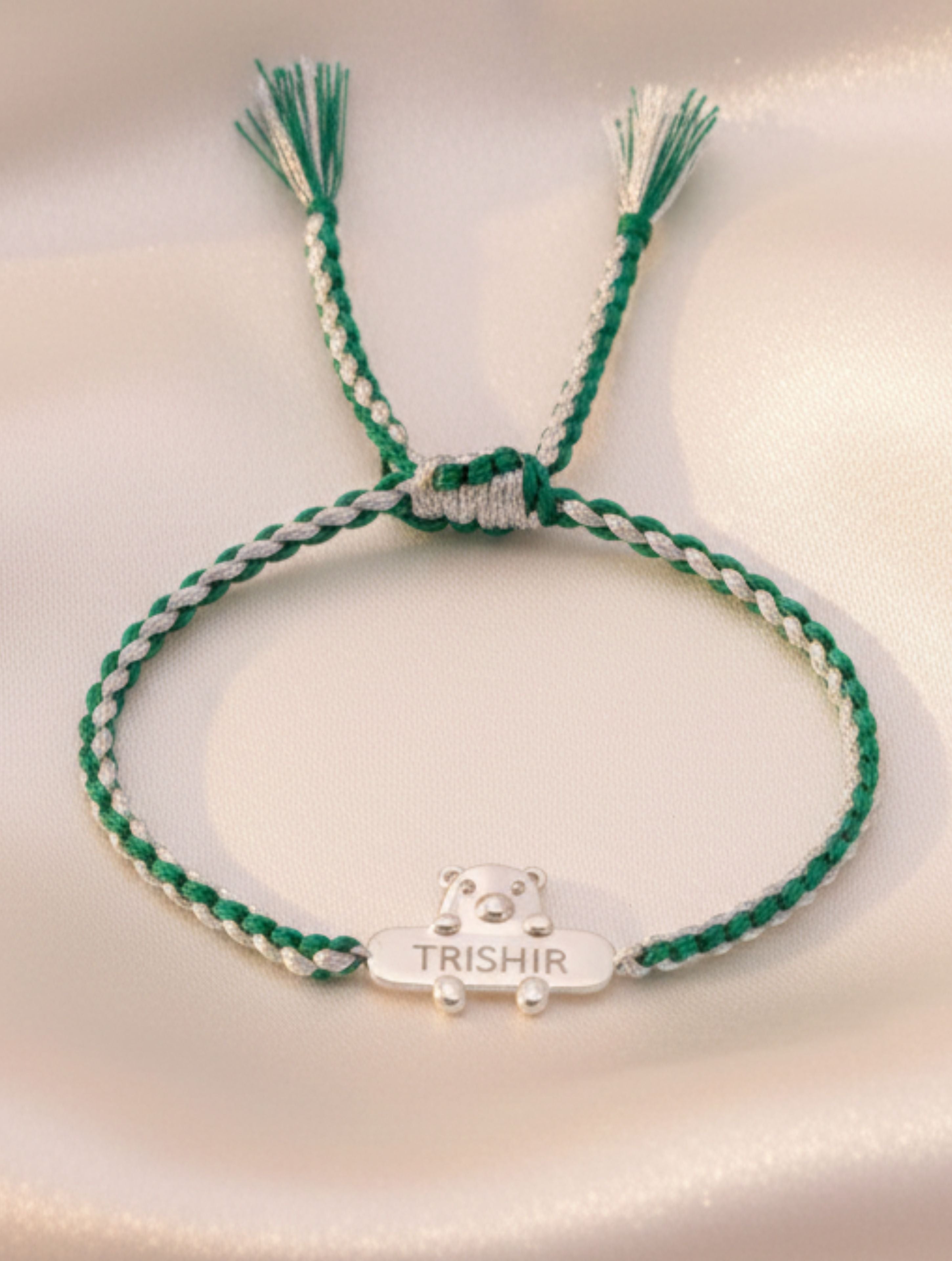 Baby Bear Personalized Kids 925 Silver Bracelet