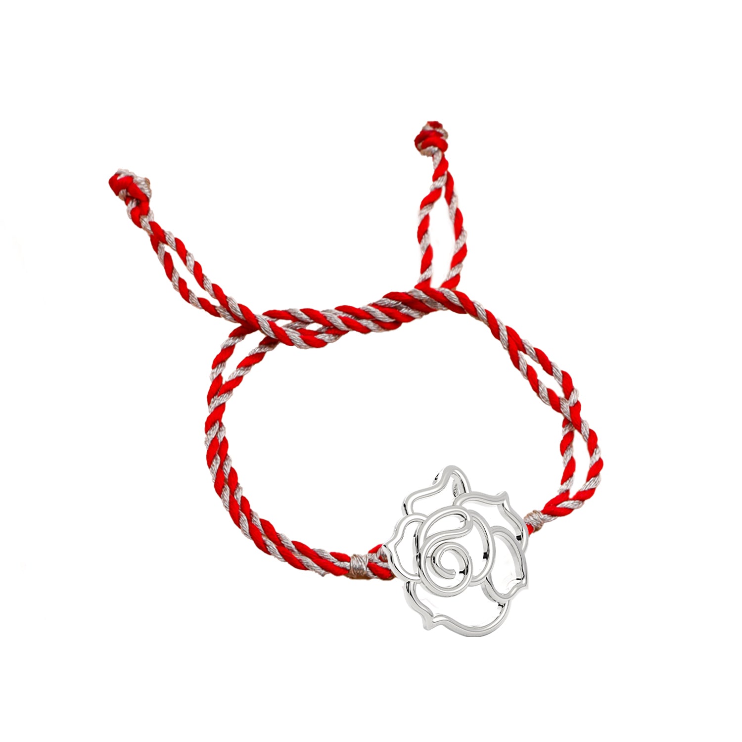 Floral Jali Silver Rakhi