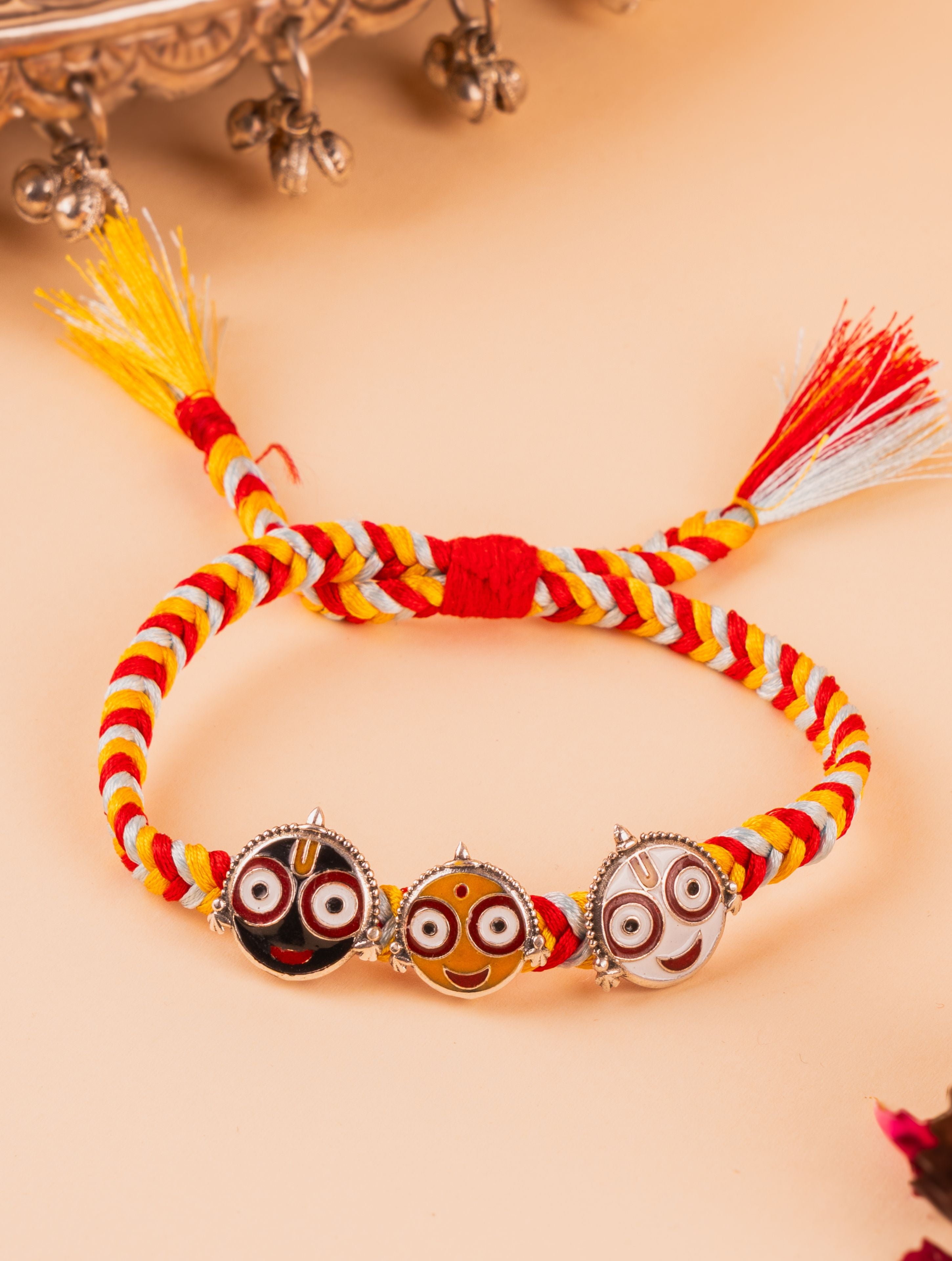 Silver Jagannathji Trio Rakhi