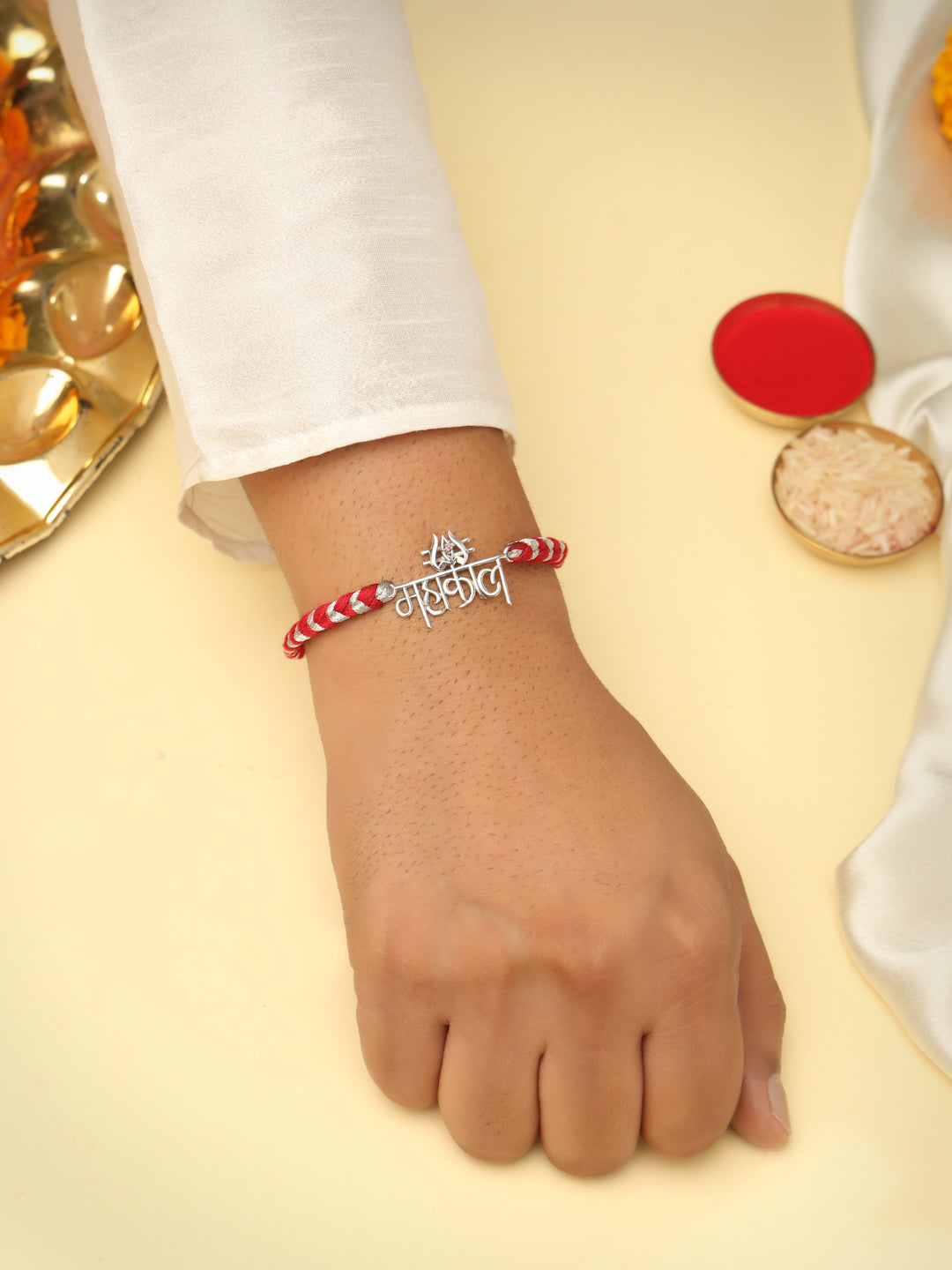 Silver Mahakal Rakhi