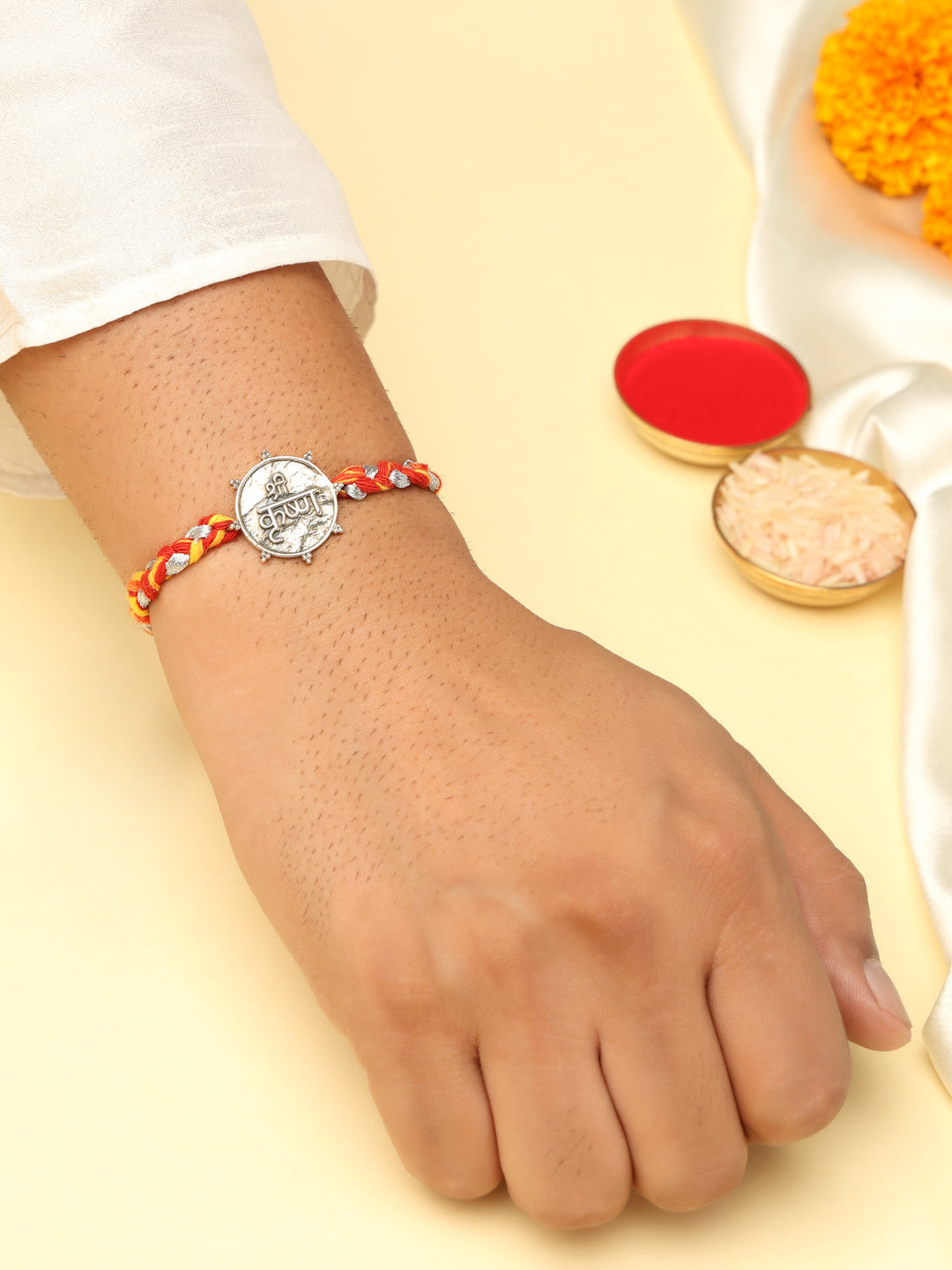 Silver Sri Krishna Rakhi