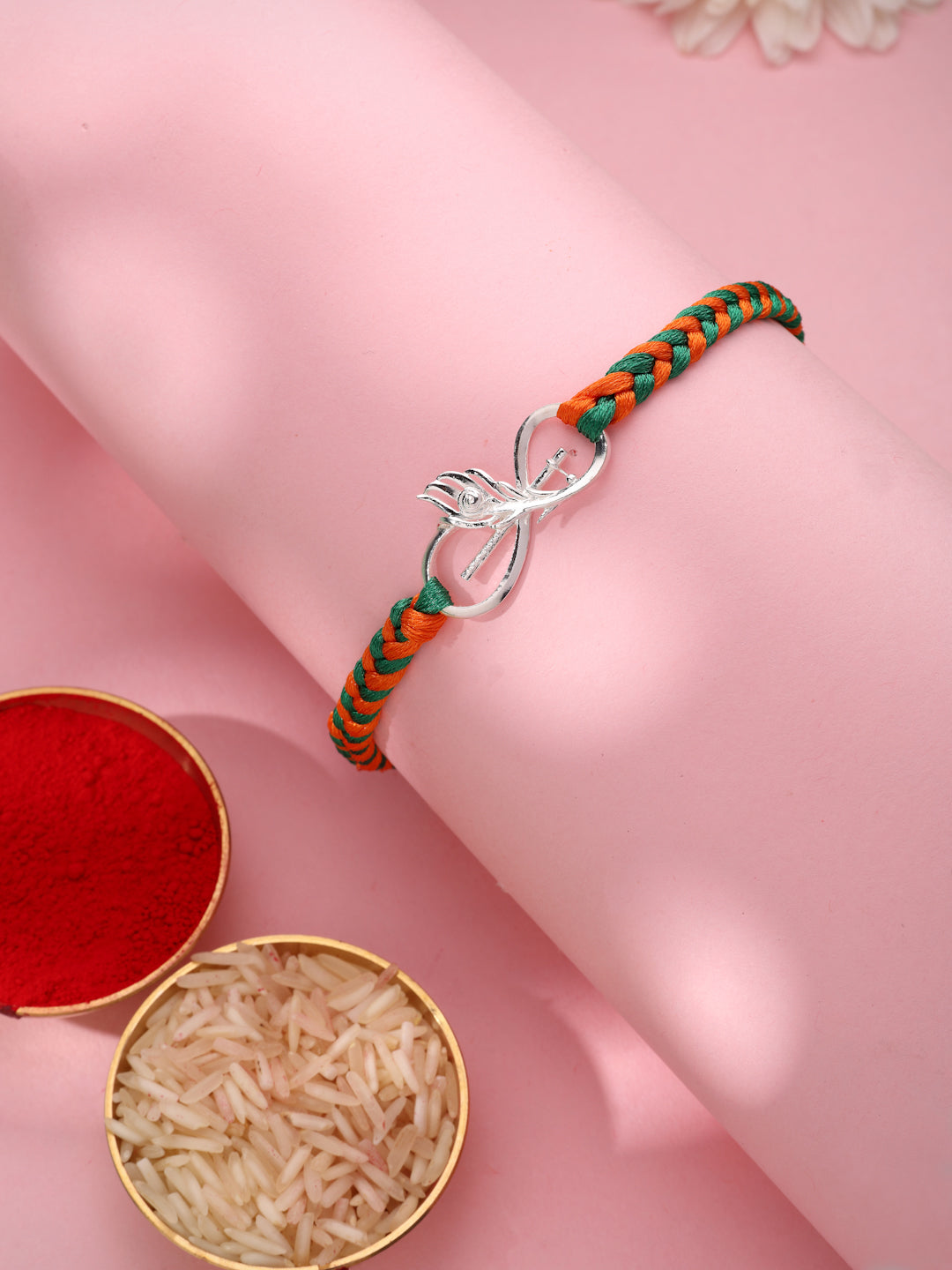 Silver Krishna Leela Rakhi