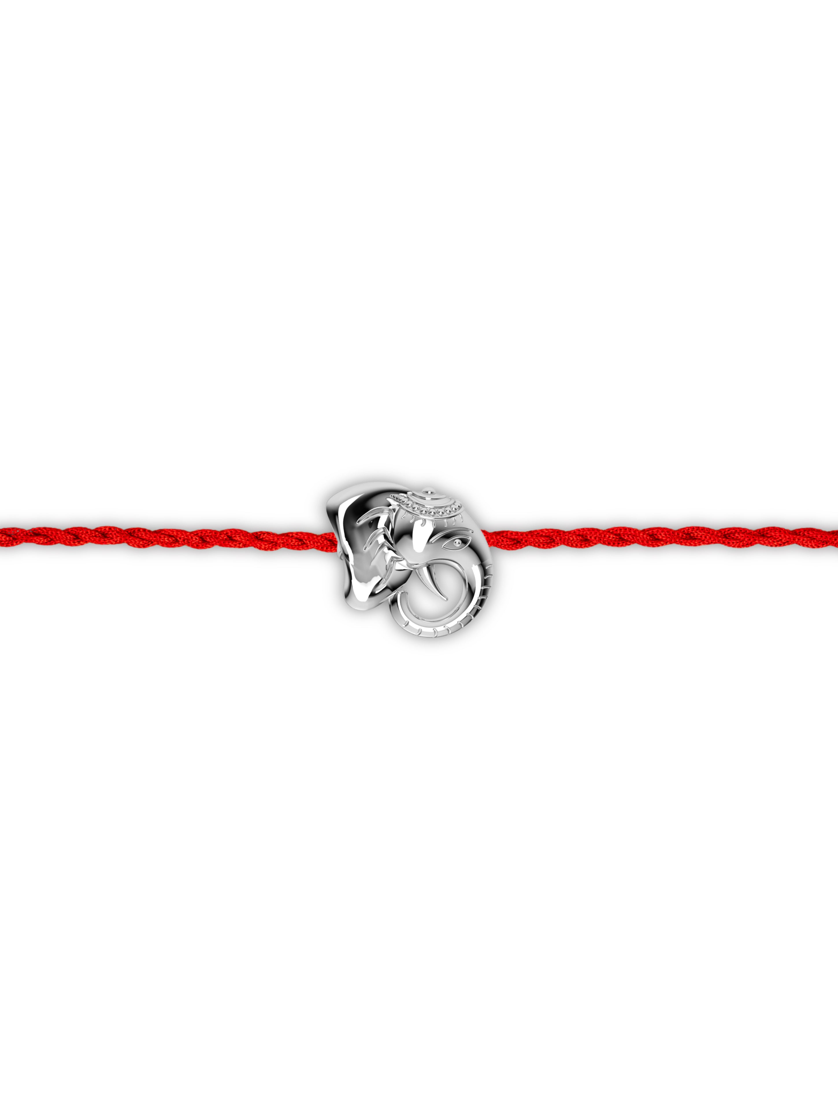 Silver Ganesh Ji Rakhi