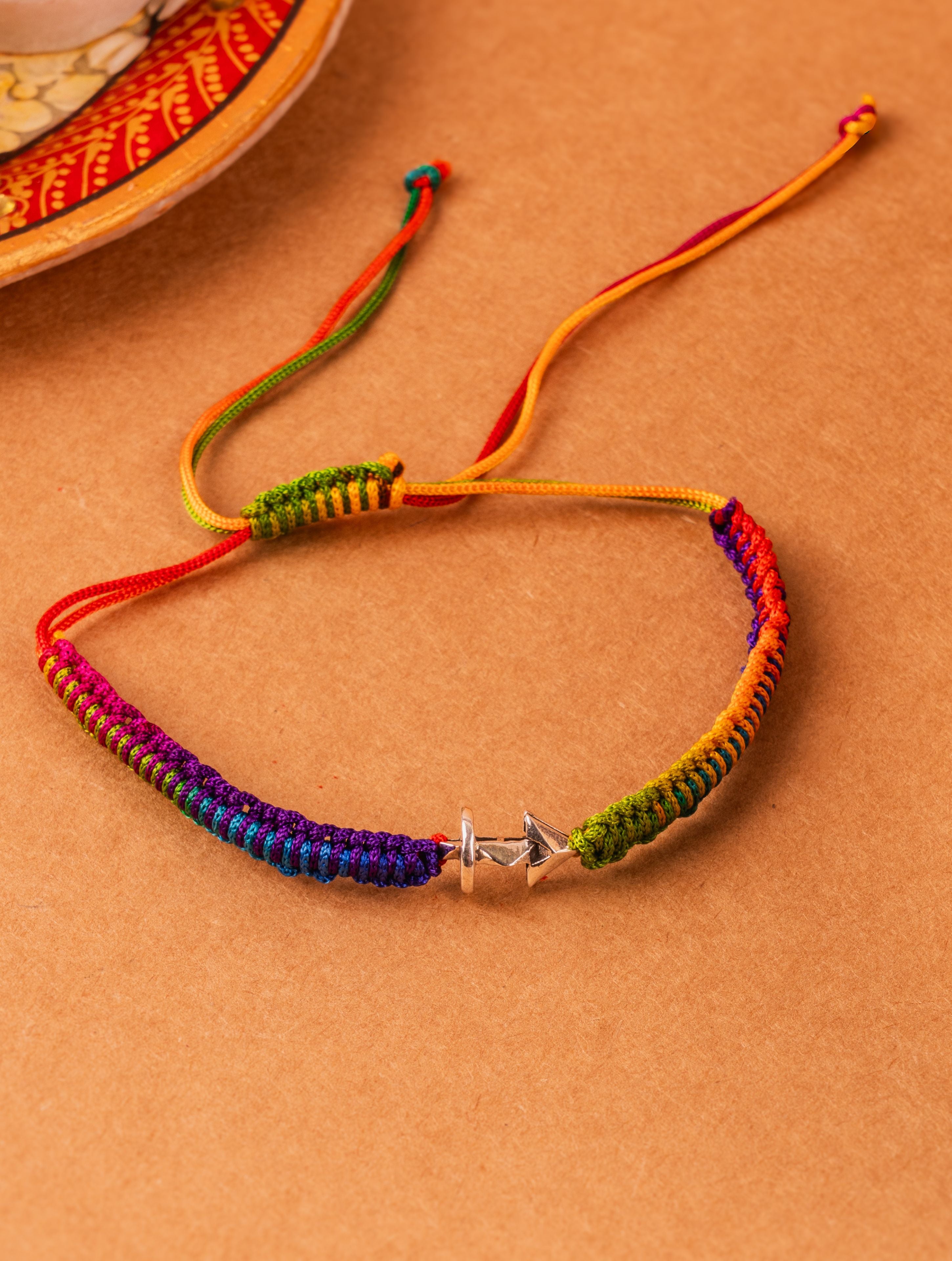 Silver Sagittarius Rakhi