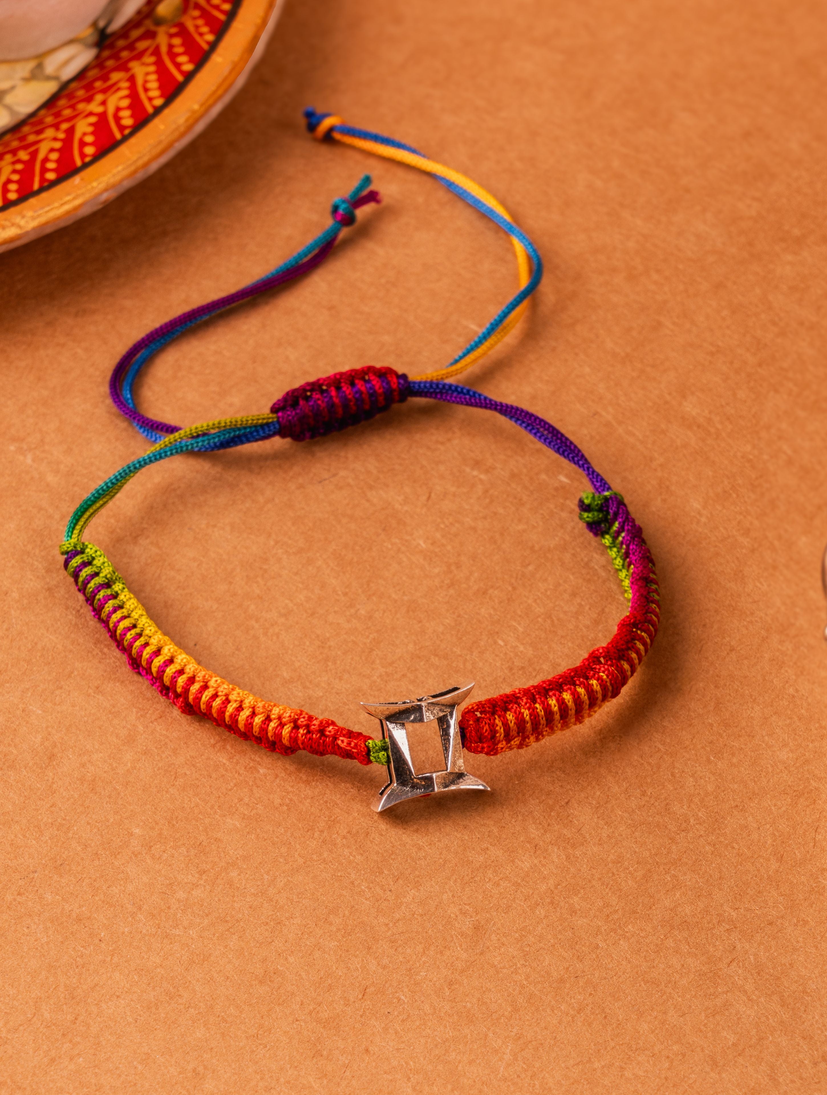 Silver Gemini Rakhi