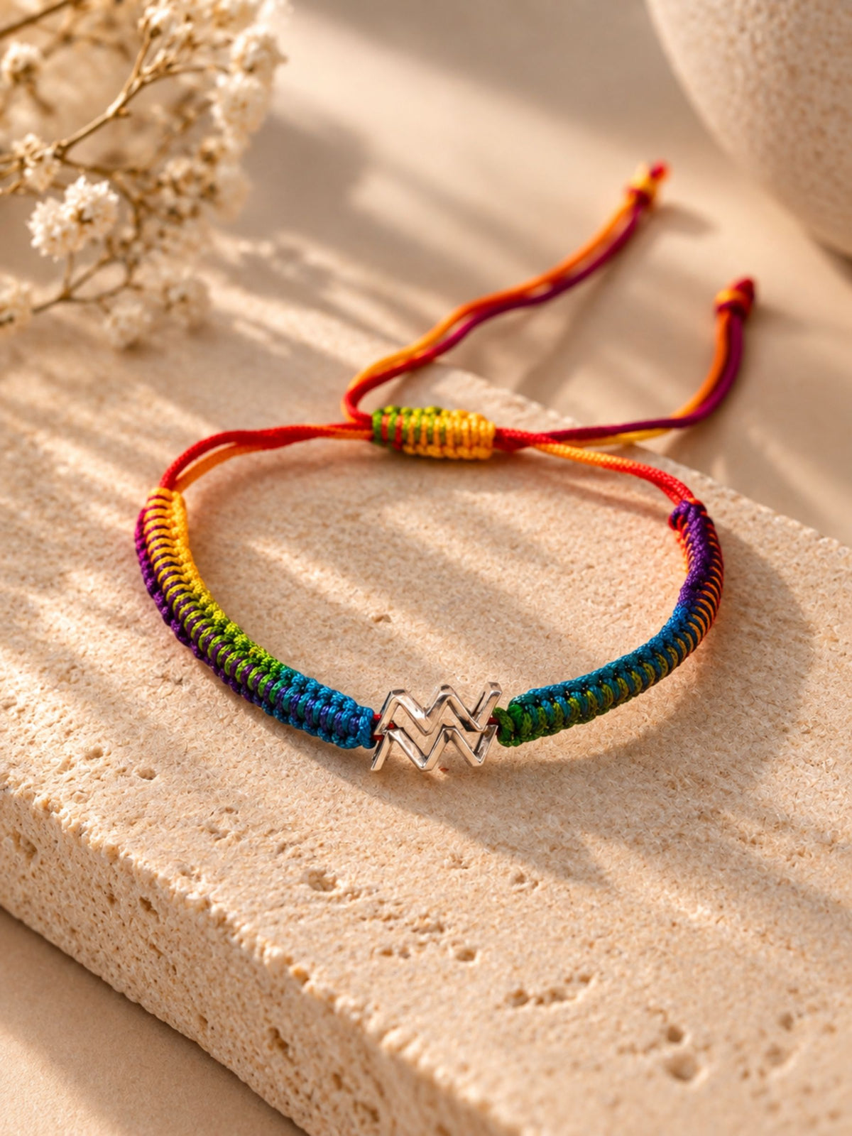Silver Aquarius Bracelet For Men