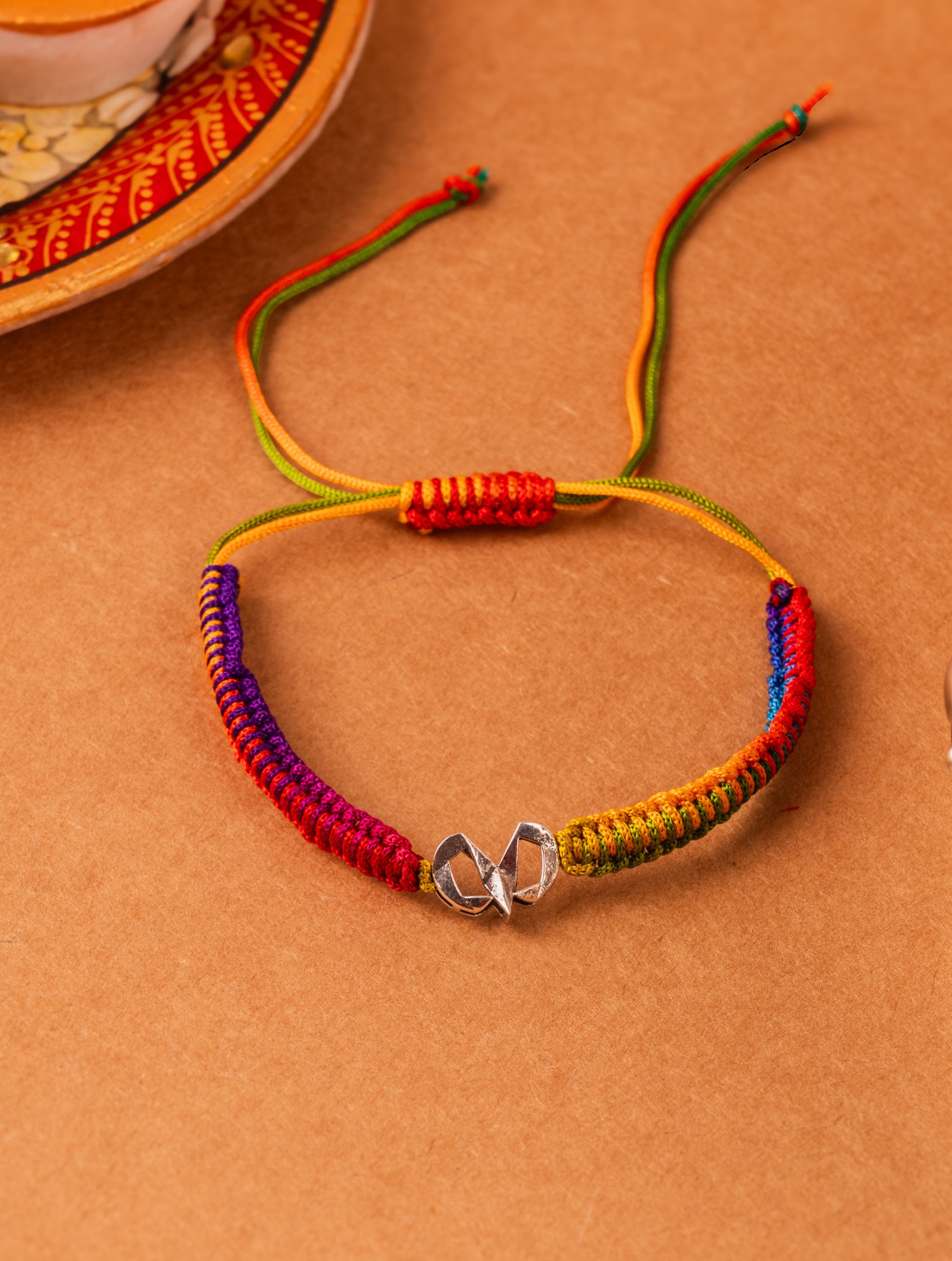 Silver Aries Rakhi