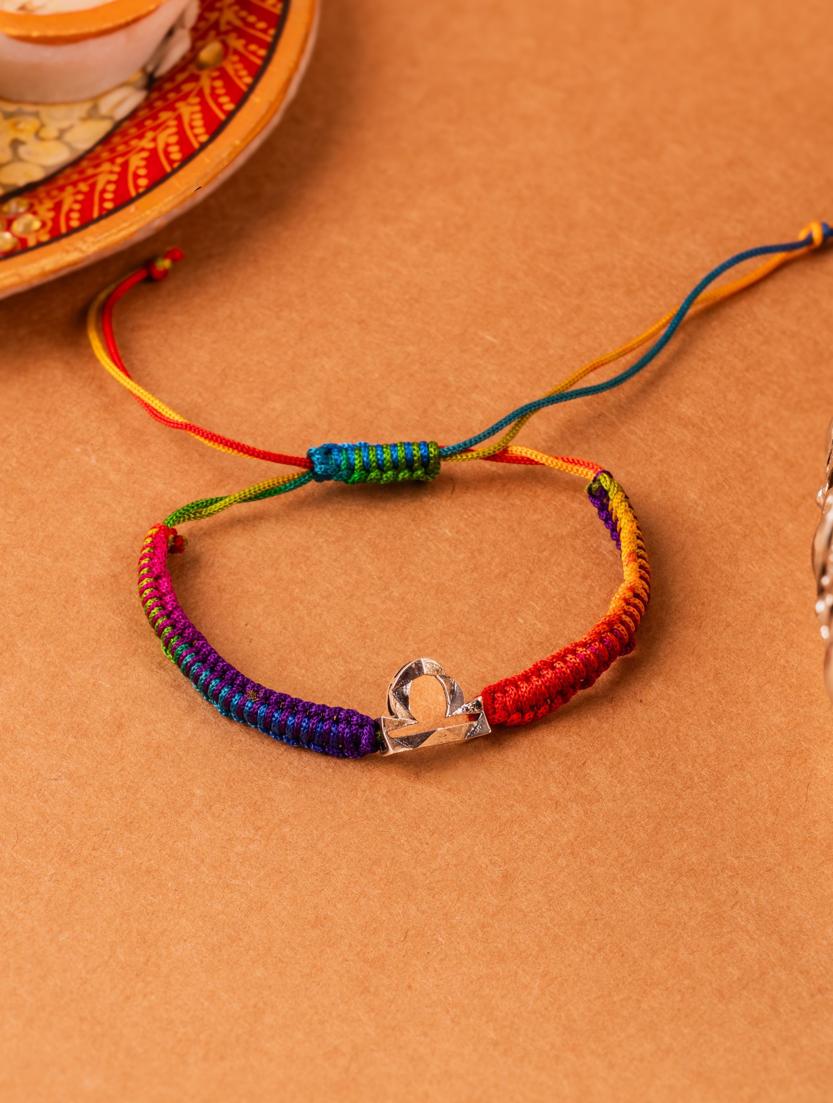 Silver Libra Rakhi