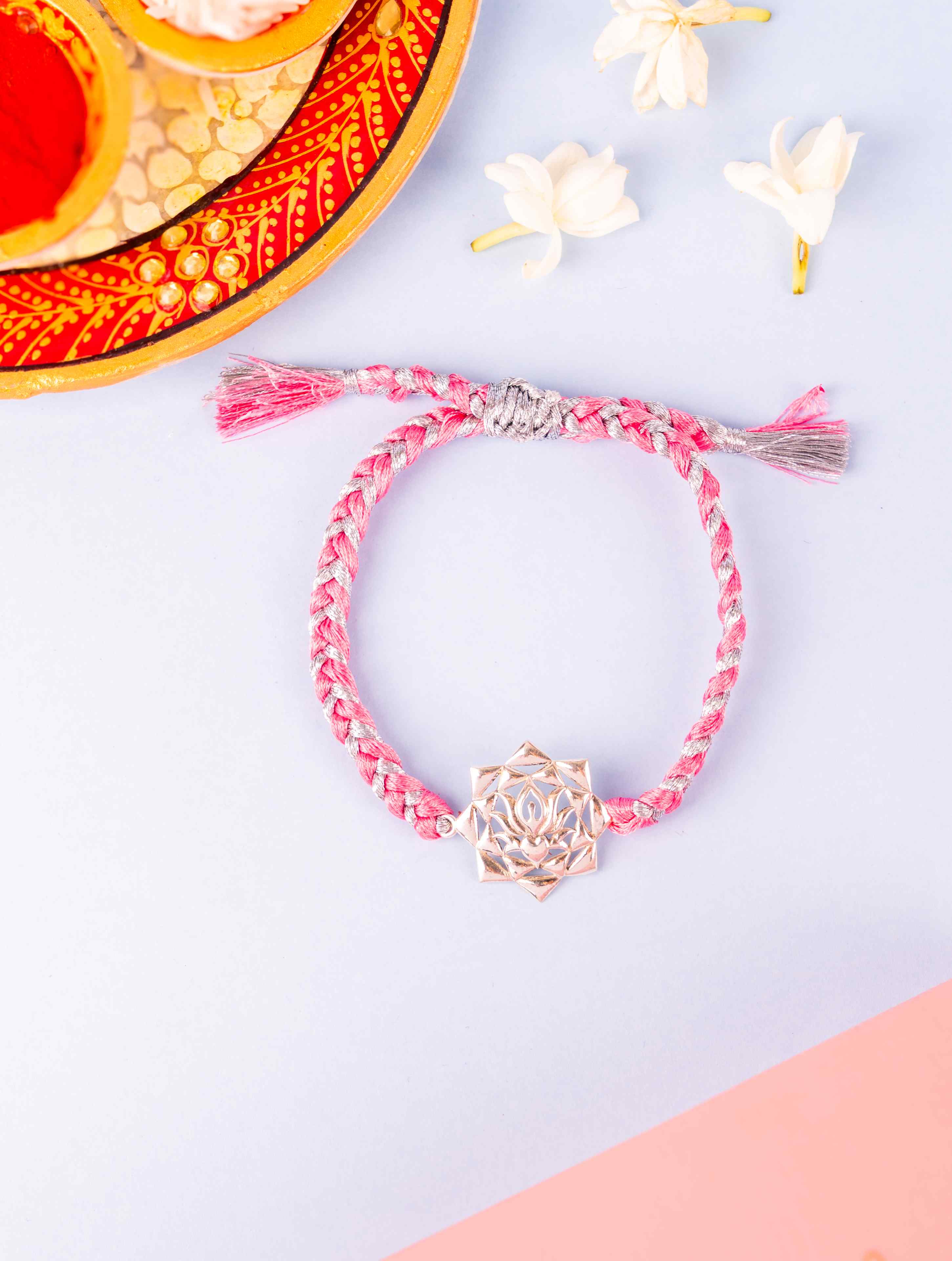 Lotus Motif Rakhi
