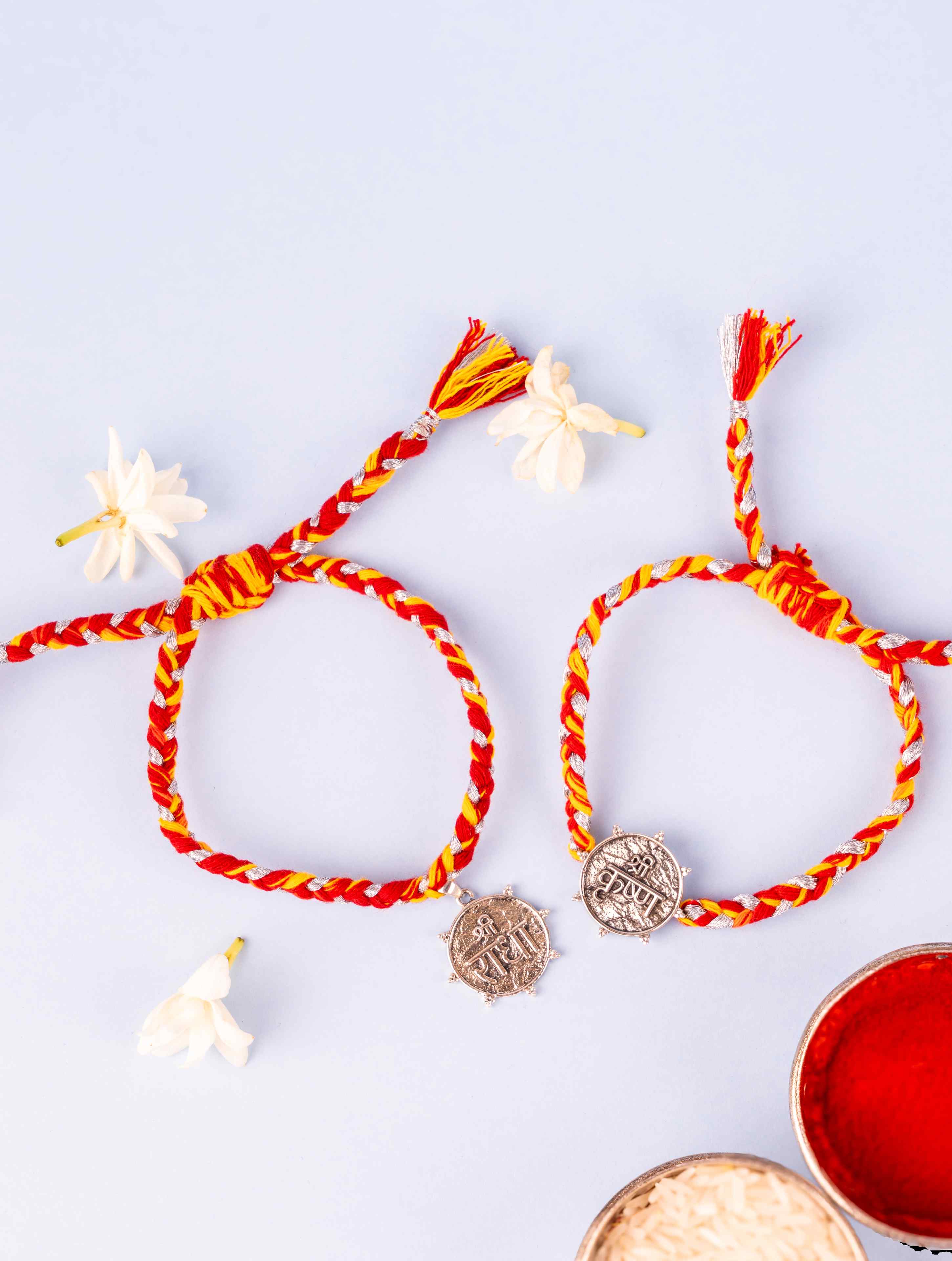 Radha-Krishna Rakhi-Lumba Set