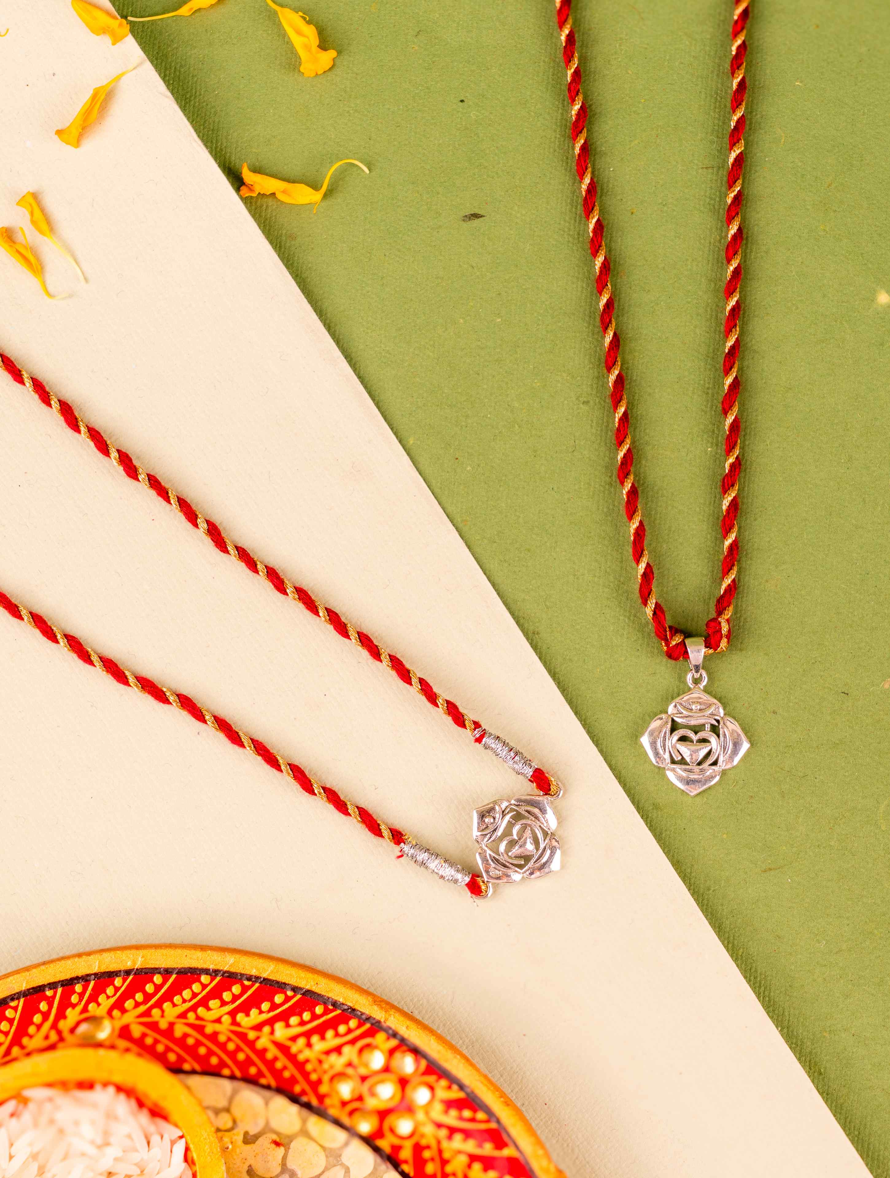 Muladhara Rakhi and Lumba Set