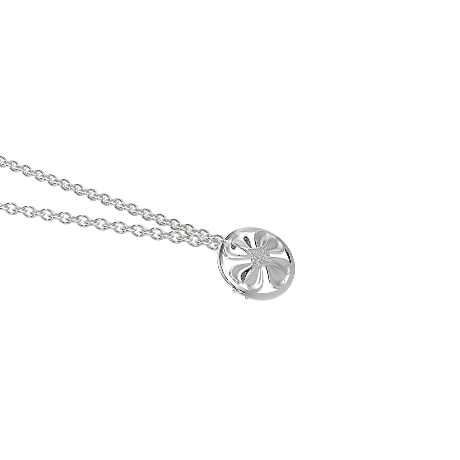 Lucky Clover Silver Convertible Rakhi Pendant