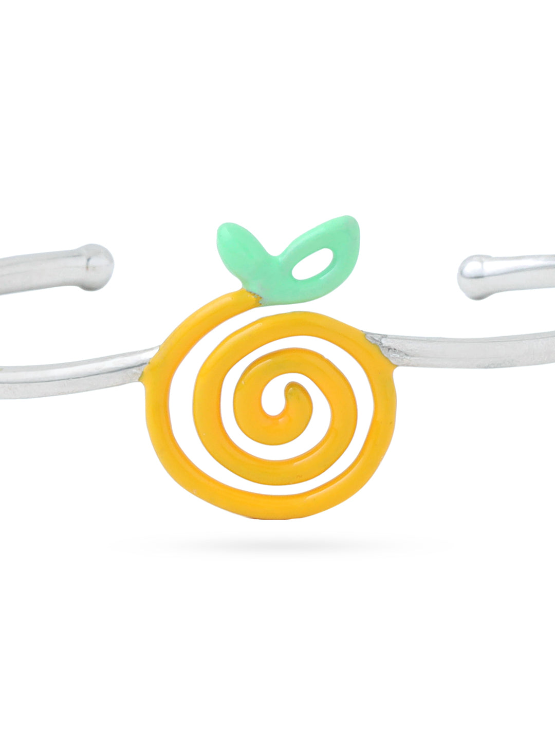 925 Silver Summer Fruit Corolla Collection Cuff Bracelet