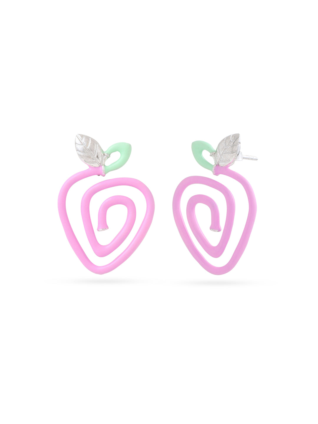925 Silver Summer Strawberry Corolla Collection Earrings