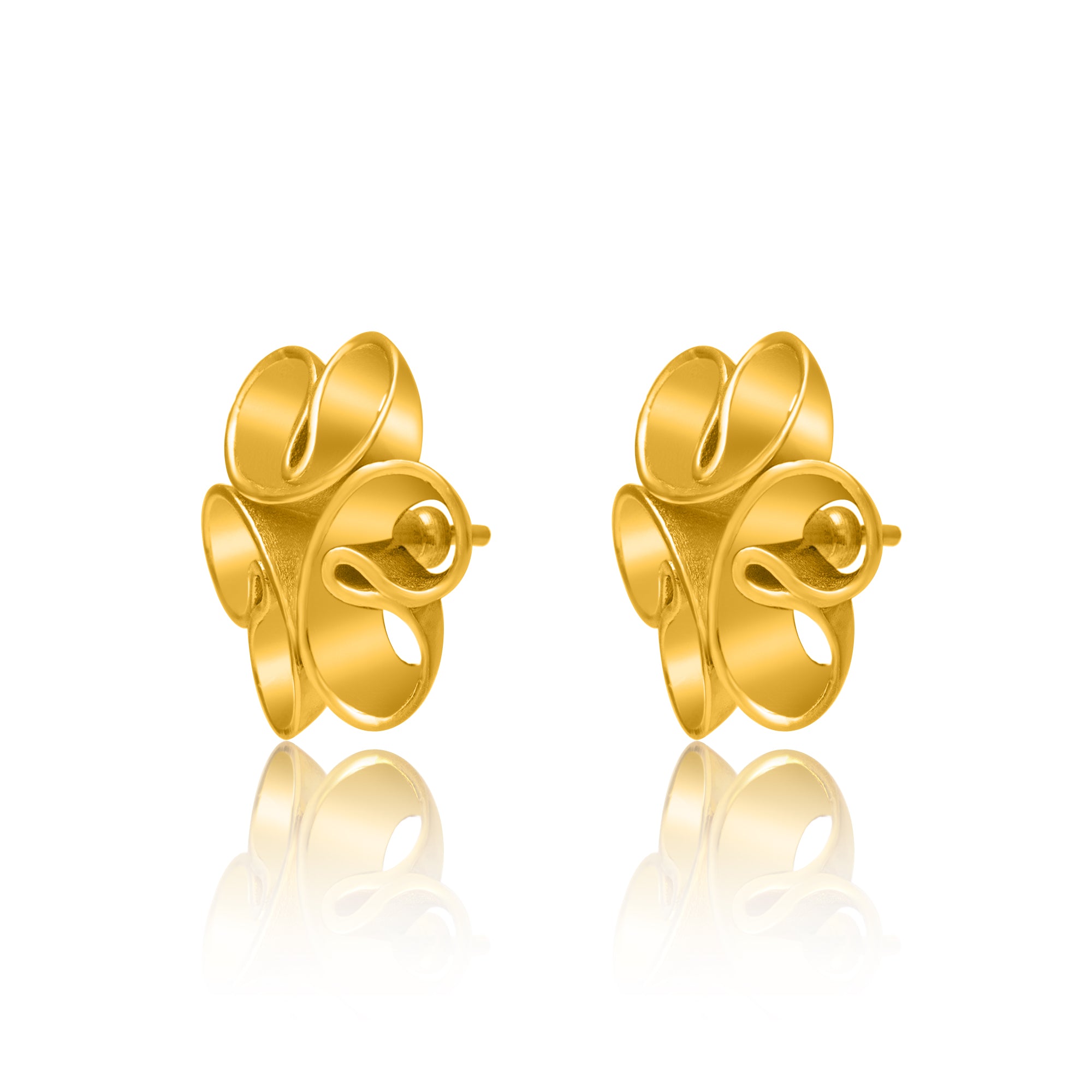 24K Gold Plating Love Blossoms Elysian Collection Earrings