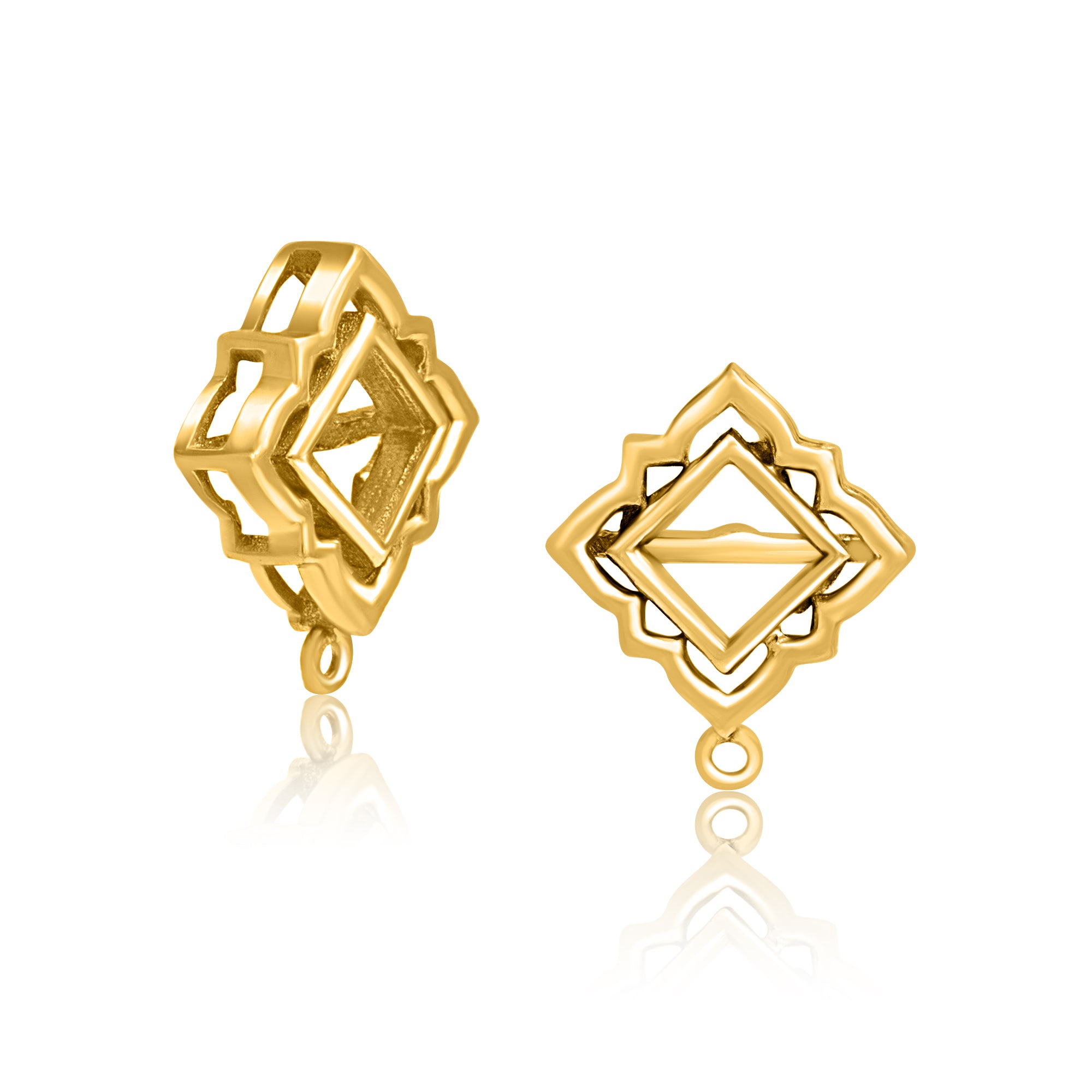 24K Gold Plating Love Theme Elysian Collection Earrings