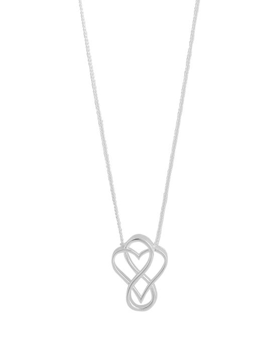 Real Rhodium Plating Heart and Infinity Elysian Collection Pendant