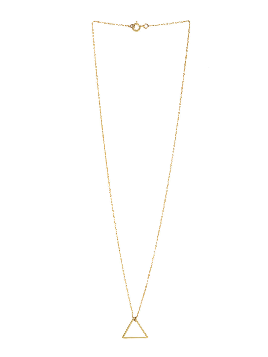 24K Gold Plating Geometric Triangles Elysian Collection Pendant