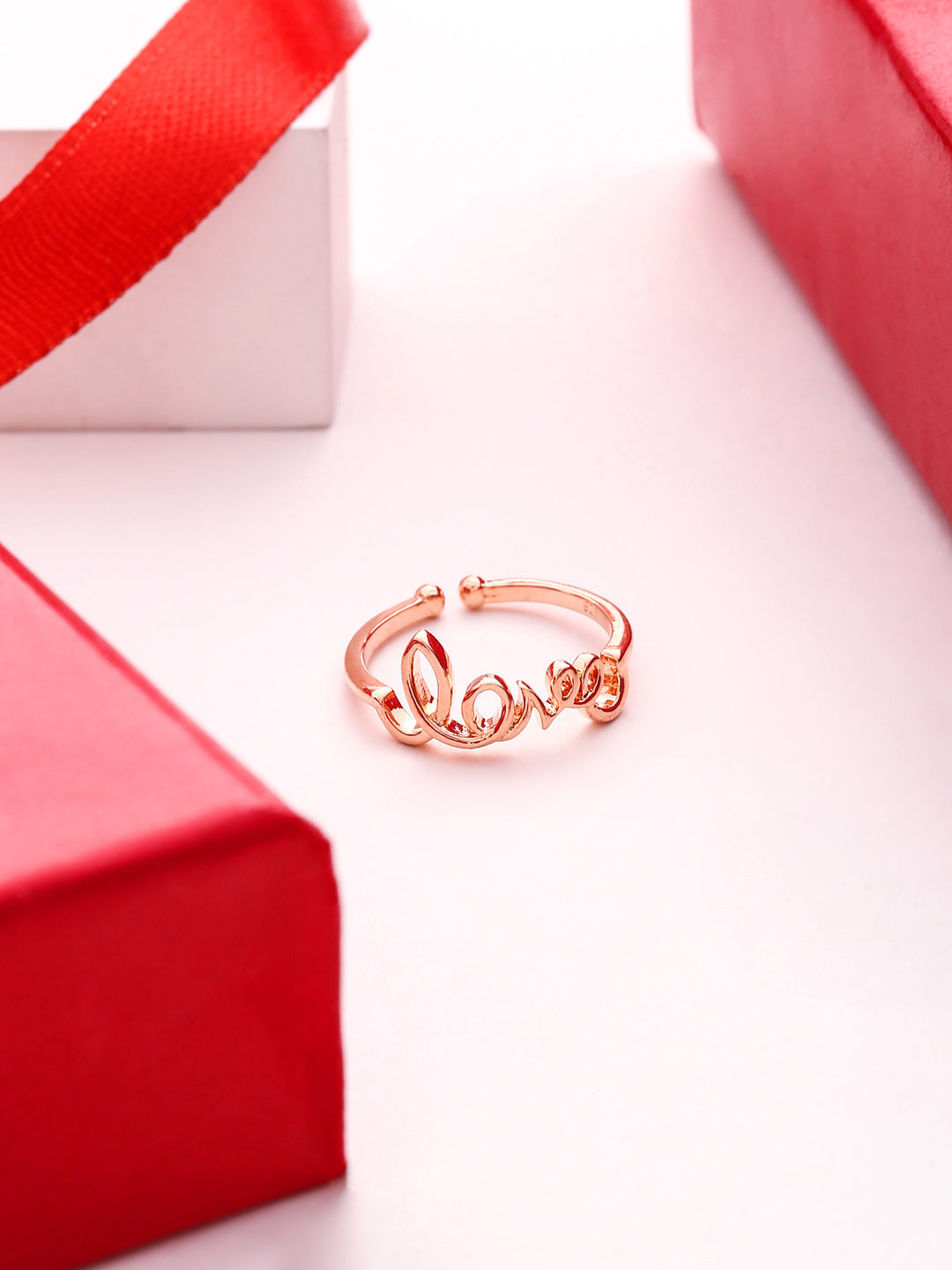 Rose Gold Love Notion Adjustable Elysian Collection Ring