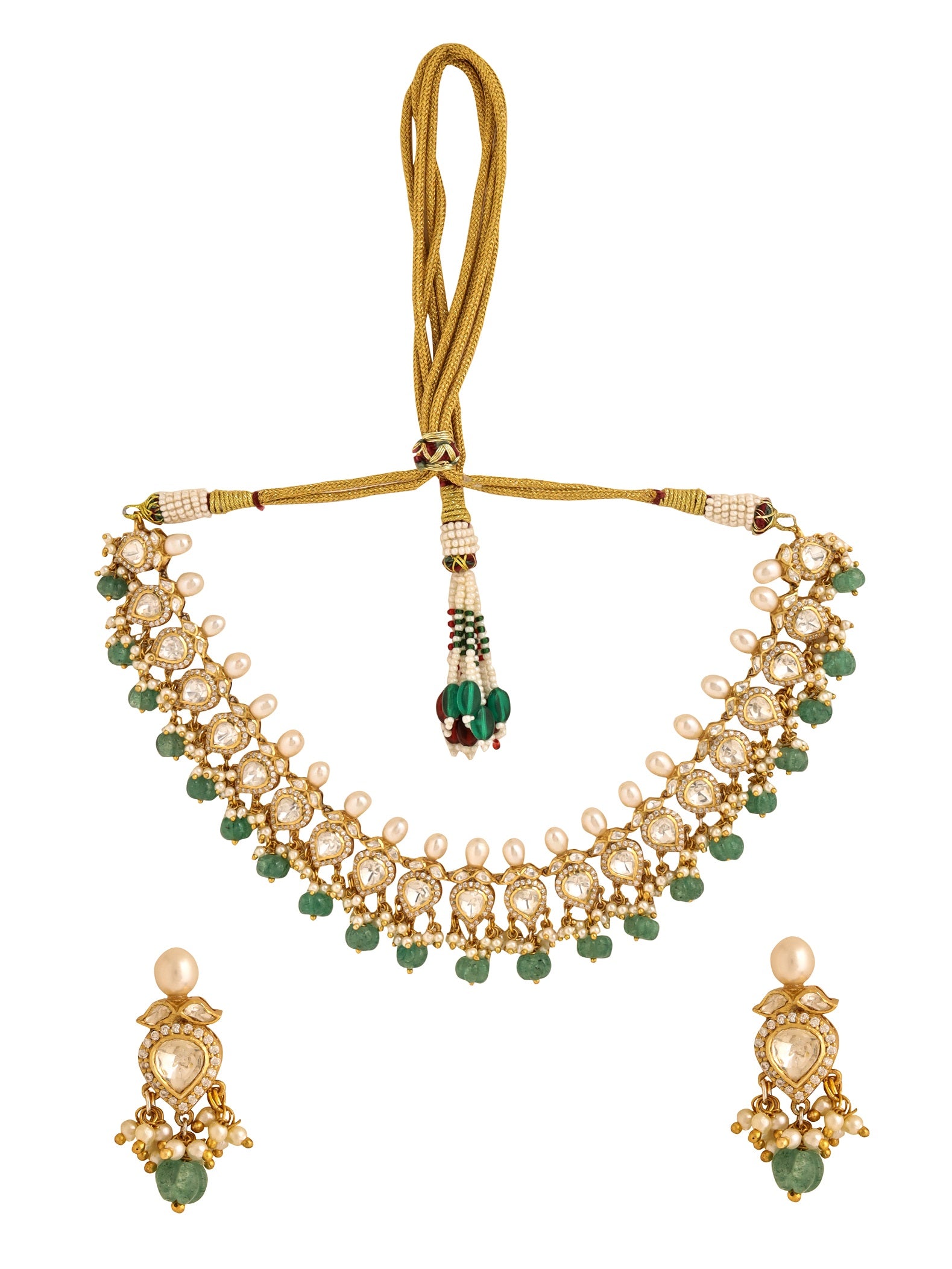 Halskettenset mit Rajasthani-Motiv